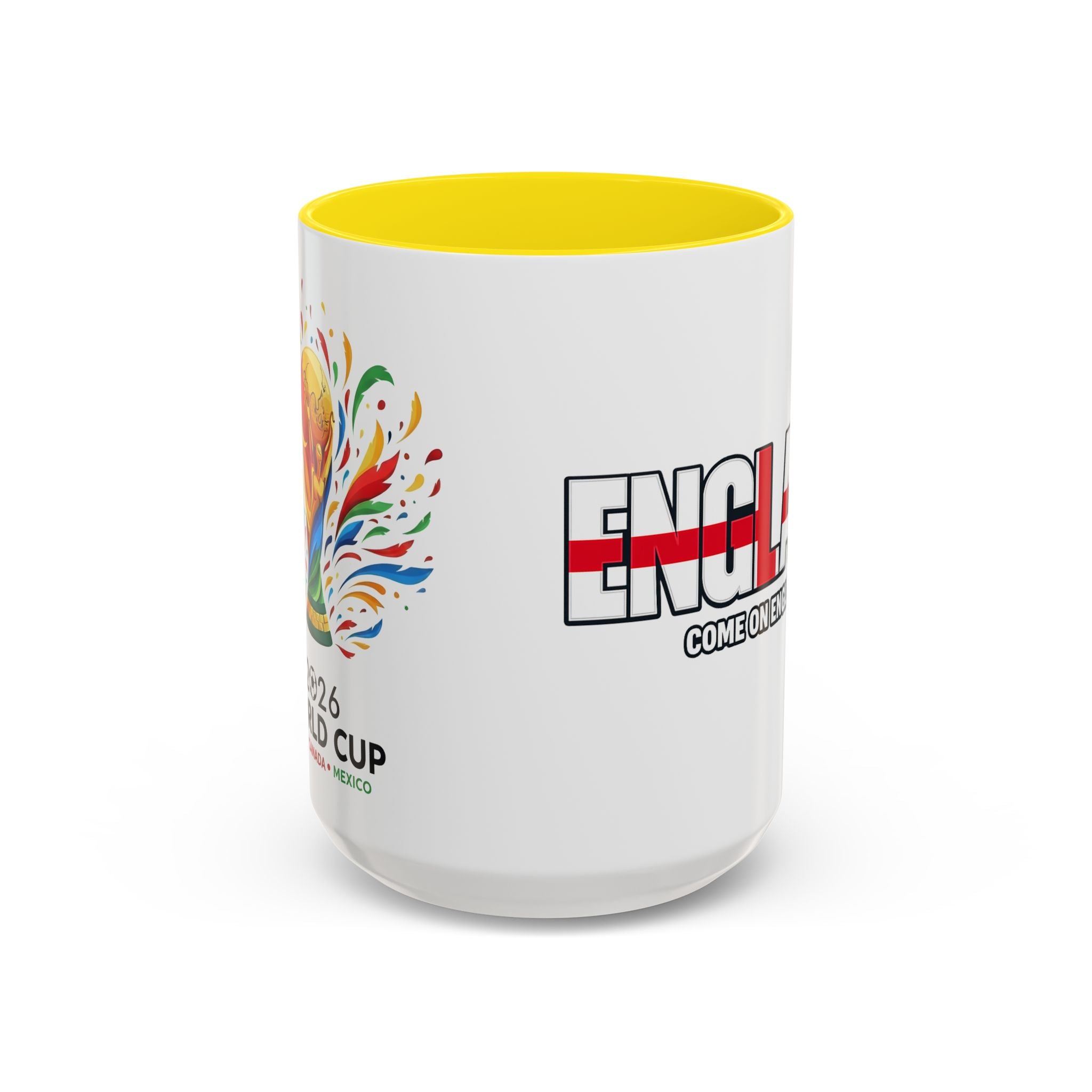 England Flag Typography Accent Coffee Mug | Come On England, World Cup 2026, Gift for Dad