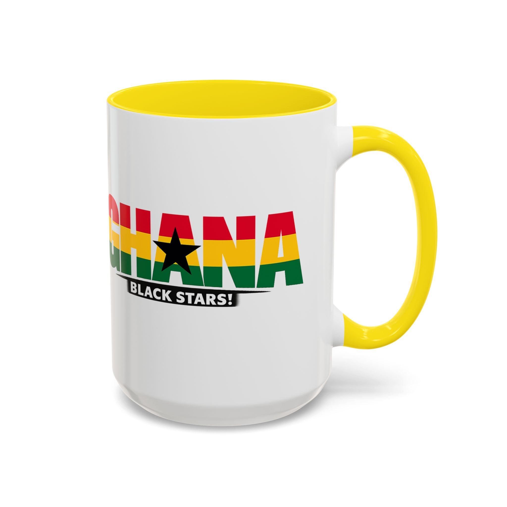 Ghana Black Stars flag stripe Accent Coffee Mug | 11oz 15oz, World Cup 2026, Gift for Dad