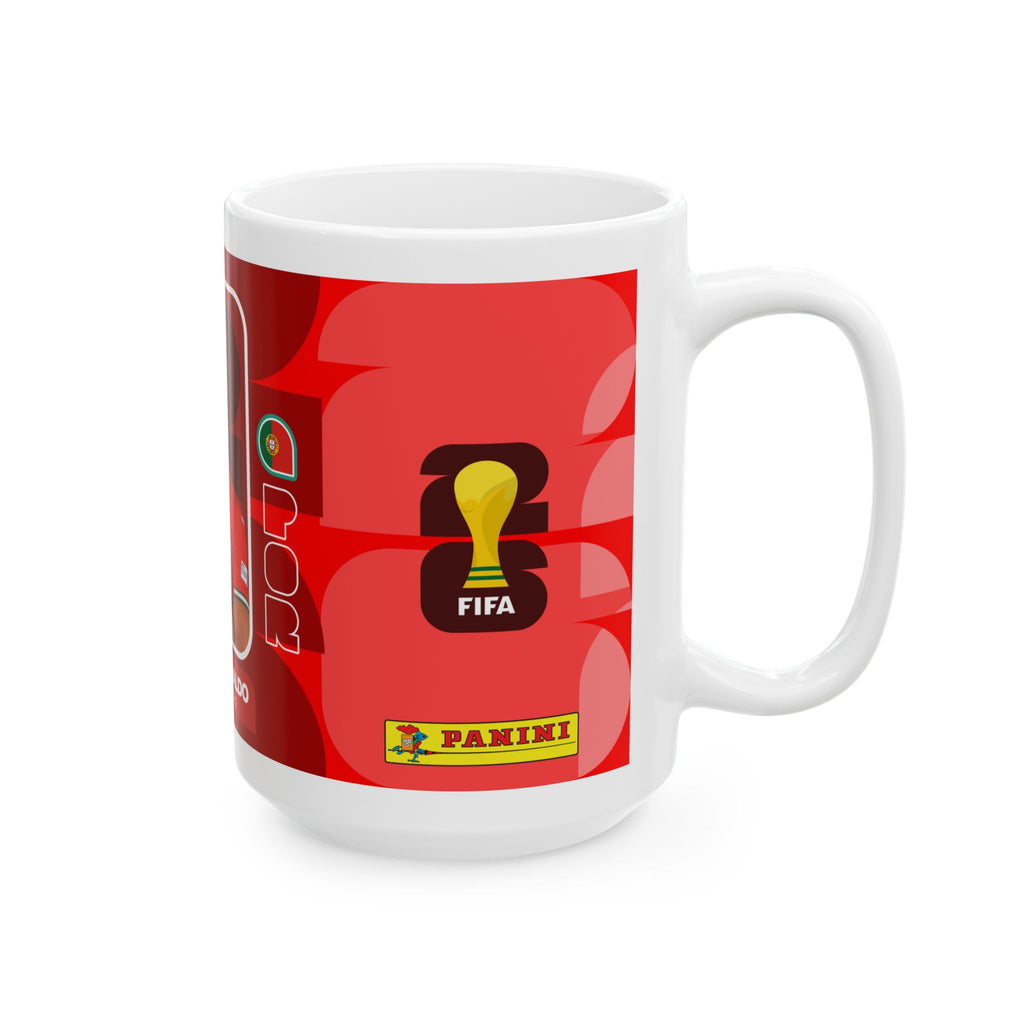 Cristiano Ronaldo Portugal Soccer Mug — Ceramic Coffee Cup (11oz/15oz), World Cup 2026 Mugs