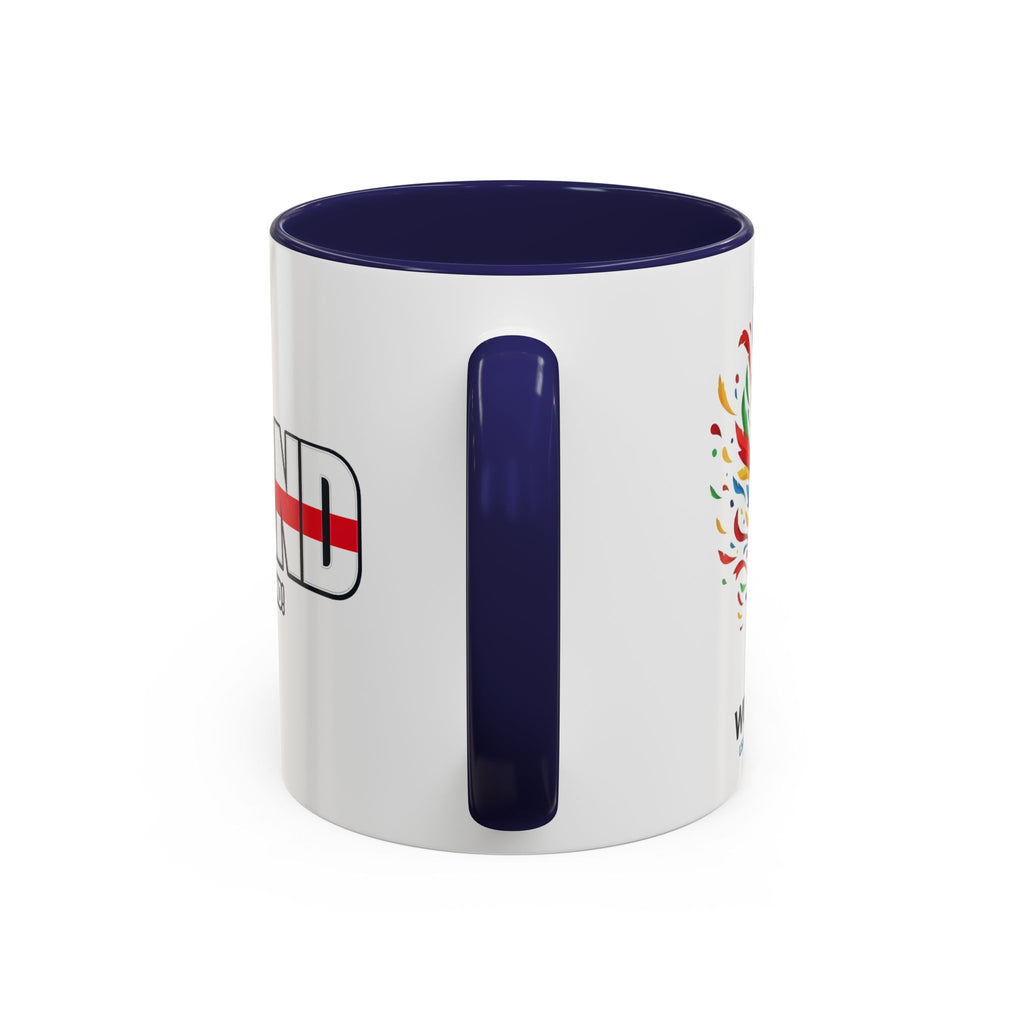 England Flag Typography Accent Coffee Mug | Come On England, World Cup 2026, Gift for Dad