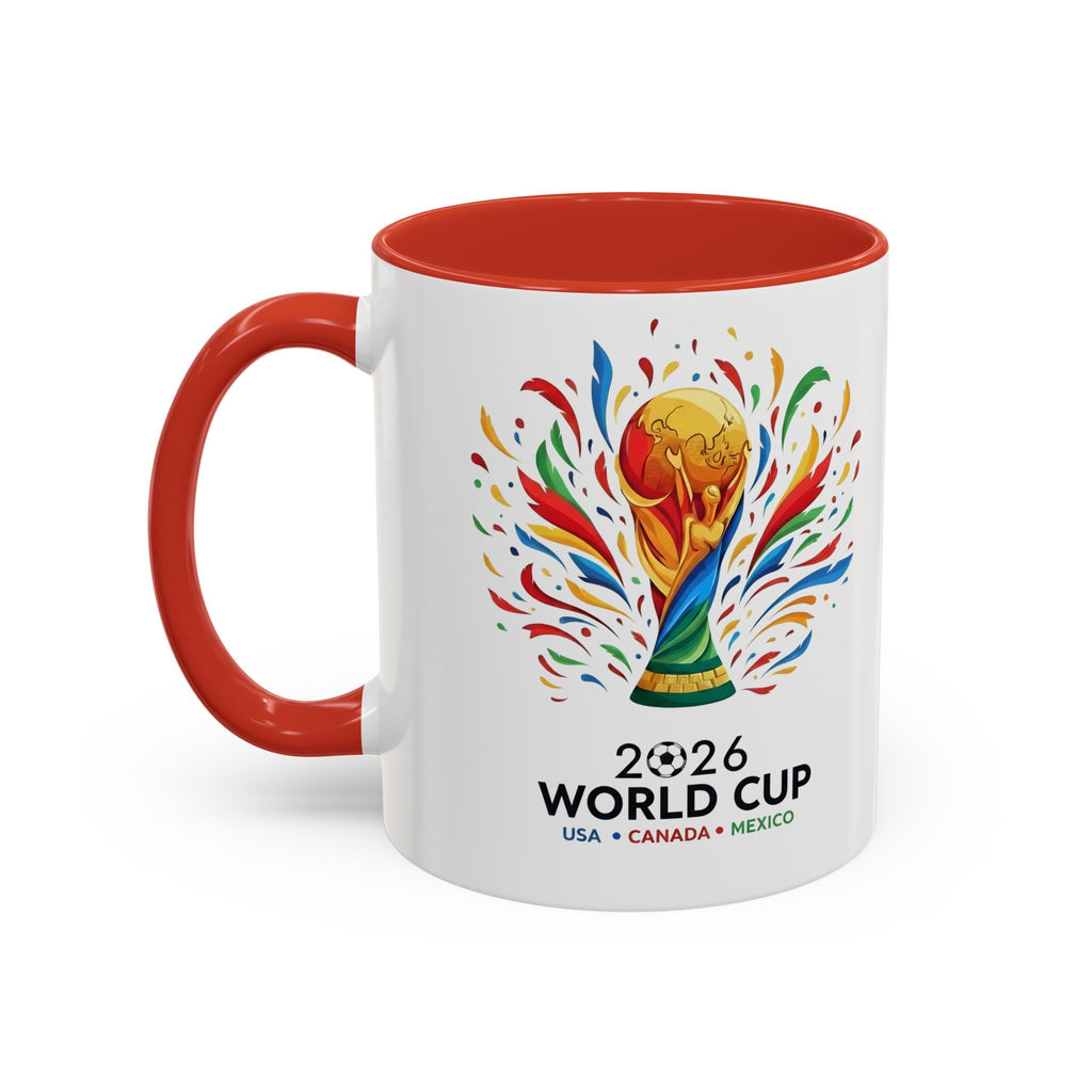Curaçao 2026 Soccer Flag Accent Coffee Mug | 11oz 15oz,Soccer World Cup 2026, Gift For Dad