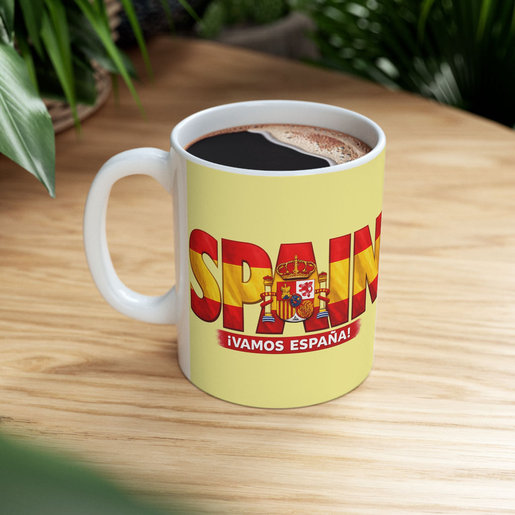 Spain World Cup 2026 Mug, Ceramic Coffee Cup, Spain Flag, Gift For Dad