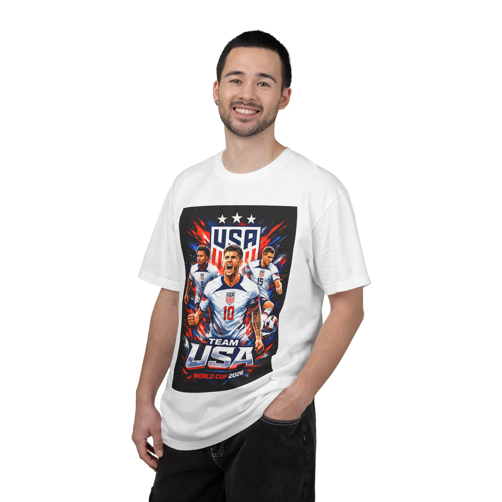 USA Soccer Players Team USA T-Shirt | 2026 World Cup Back Trophy Design, USA Flag, Gift for him, Collectible