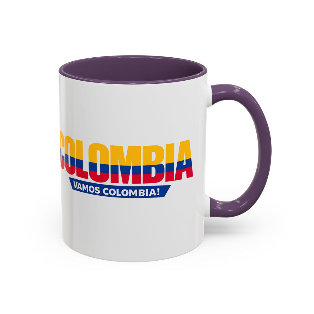 Colombia Vamos Colombia! Accent Coffee Mug | 11oz 15oz ceramic World Cup 2026, Soccer Gift