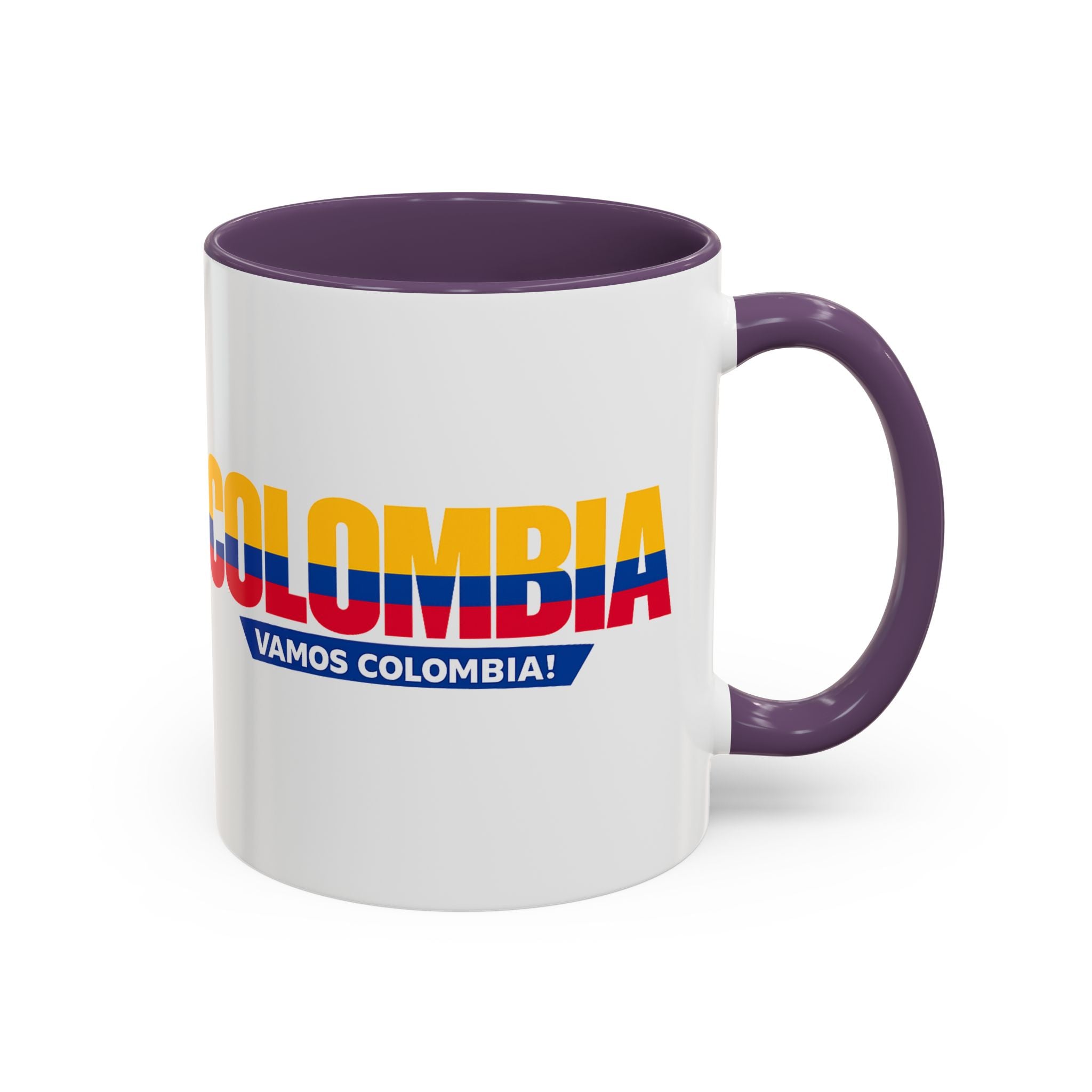 Colombia Vamos Colombia! Accent Coffee Mug | 11oz 15oz ceramic World Cup 2026, Soccer Gift