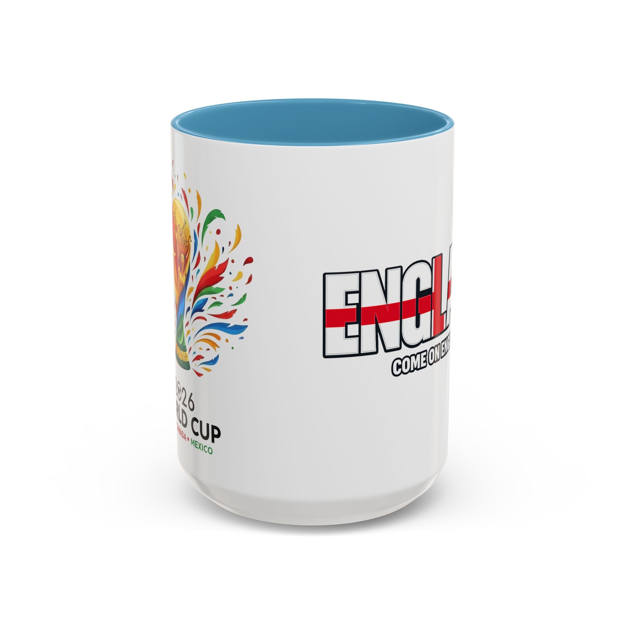 England Flag Typography Accent Coffee Mug | Come On England, World Cup 2026, Gift for Dad