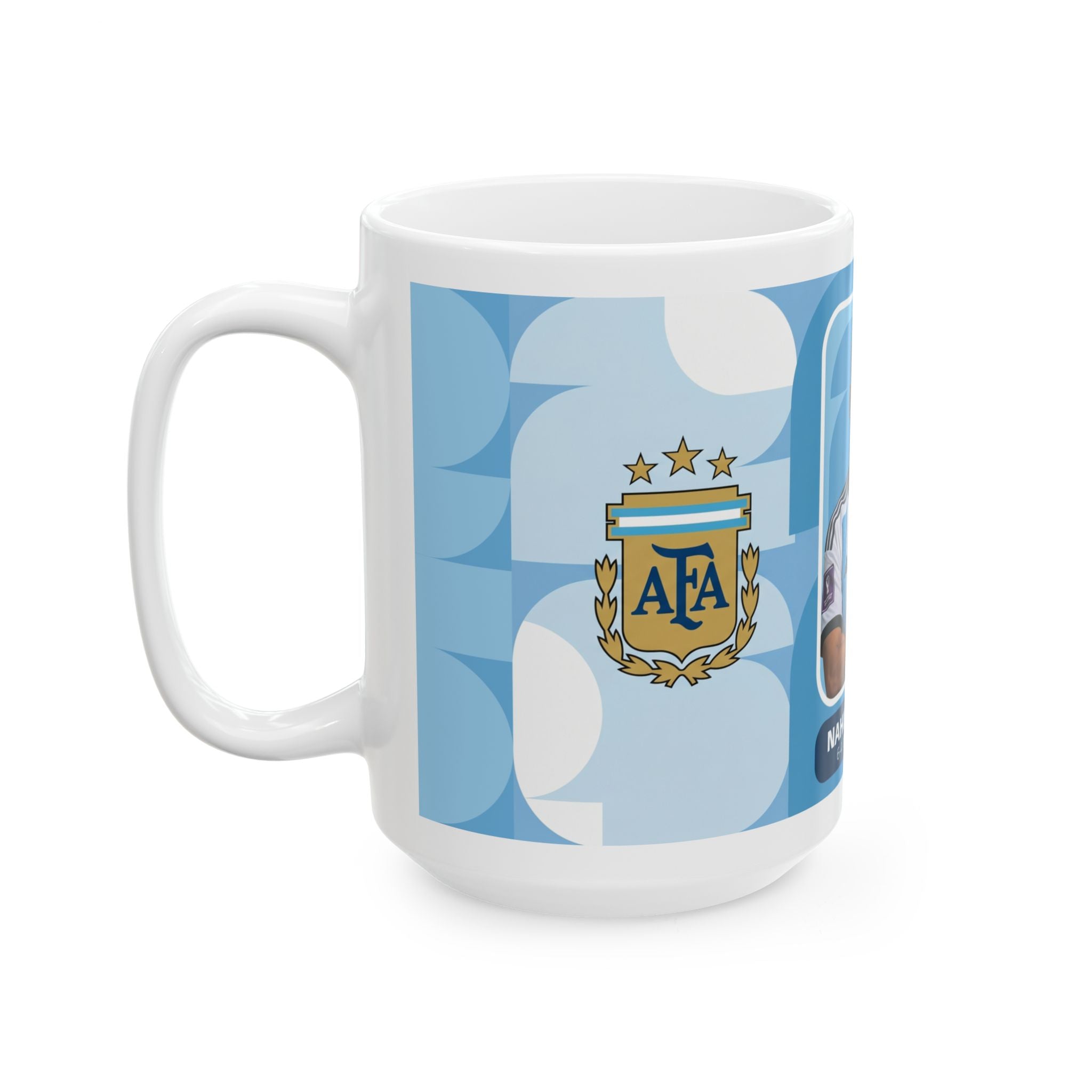 Argentina Soccer Player Nahuel Molina Mug — Ceramic Coffee Cup (11oz/15oz), World Cup 2026 Mugs