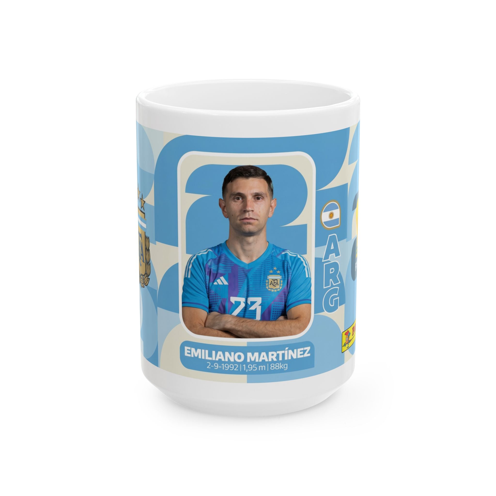 Argentina Soccer Player Emiliano Martínez Ceramic Mug (11oz, 15oz), World Cup 2026 Mugs