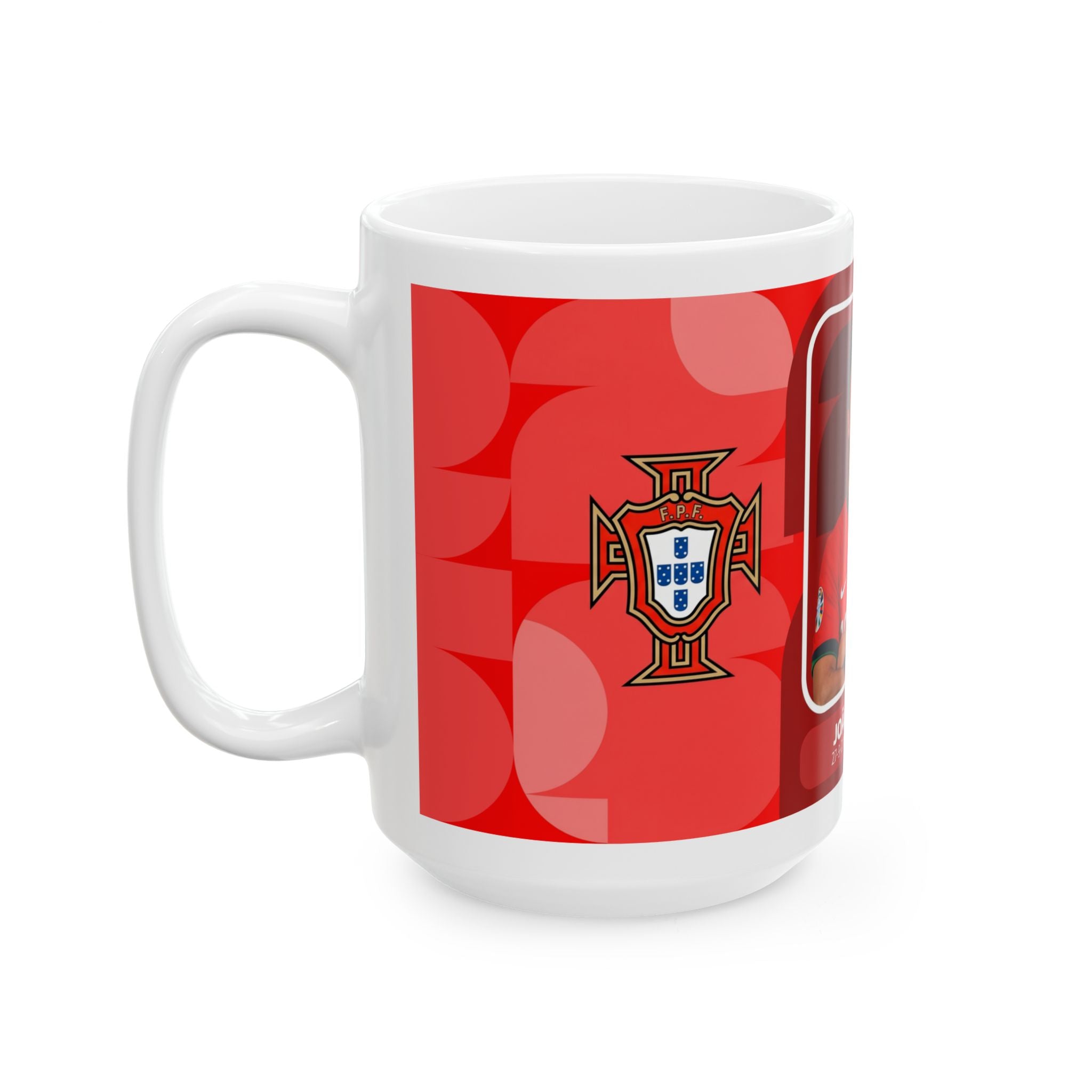 Portugal Soccer Player João Neves Mug, Ceramic Coffee Cup (11oz/15oz), World Cup 2026 Mugs