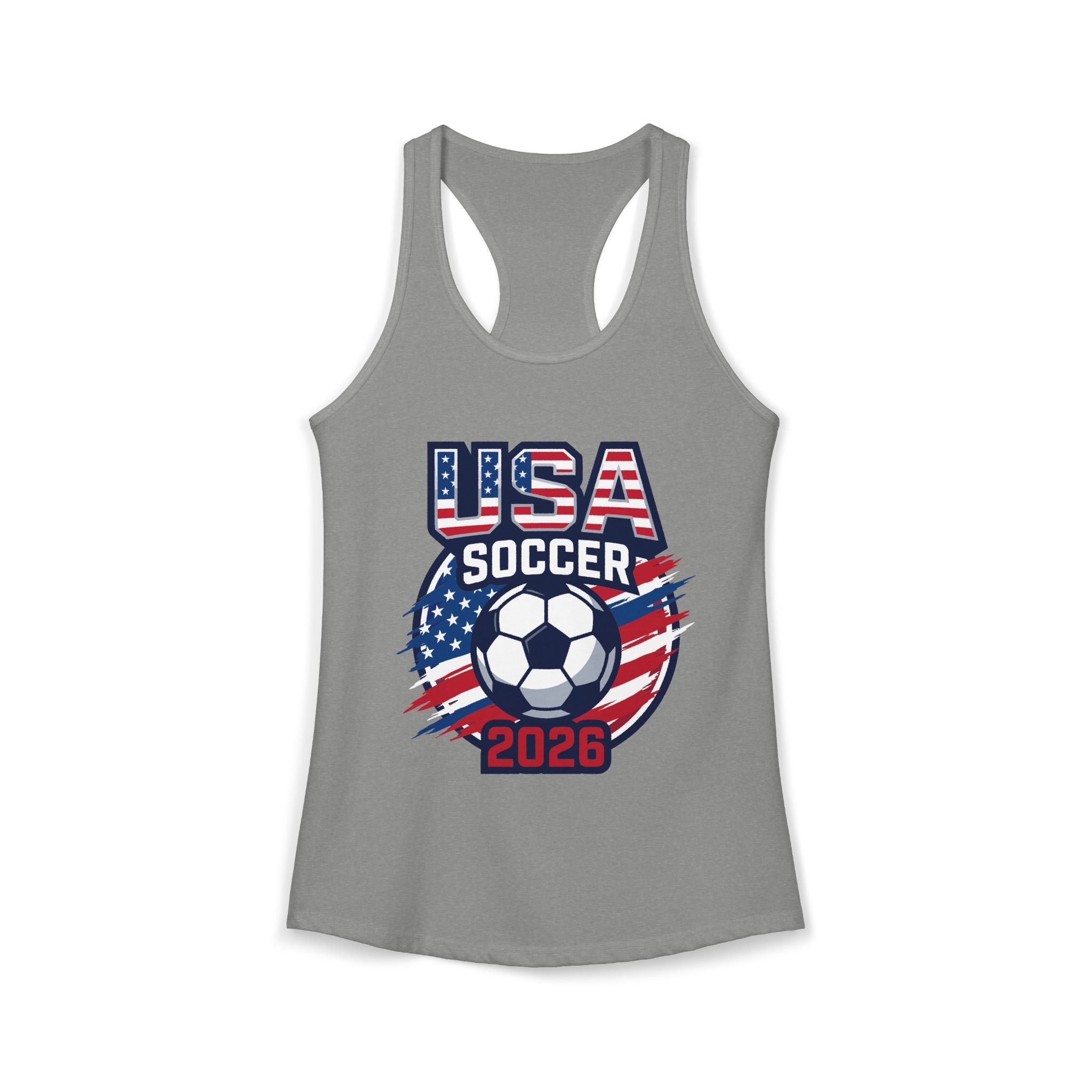 USA Women's Ideal Racerback Tank, Mother's Day Sale, World Cup 2026 Tank, Gift For Mom