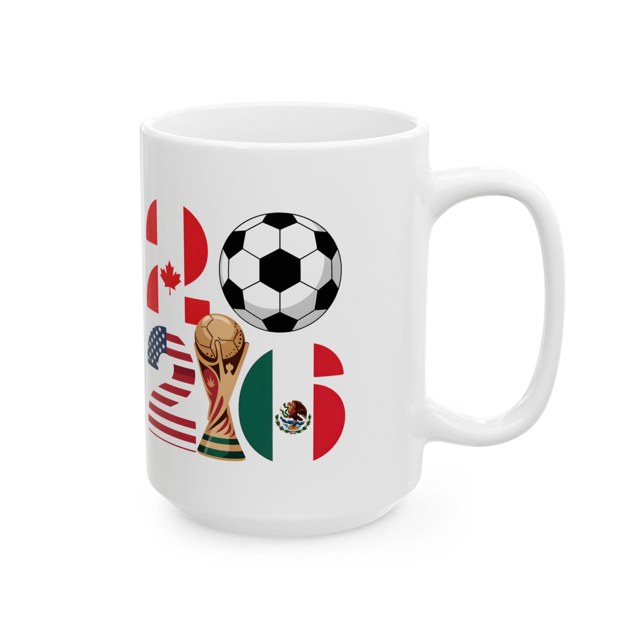 Belgium soccer fan mug, World Cup 2026 ceramic coffee cup, 11oz 15oz sizes