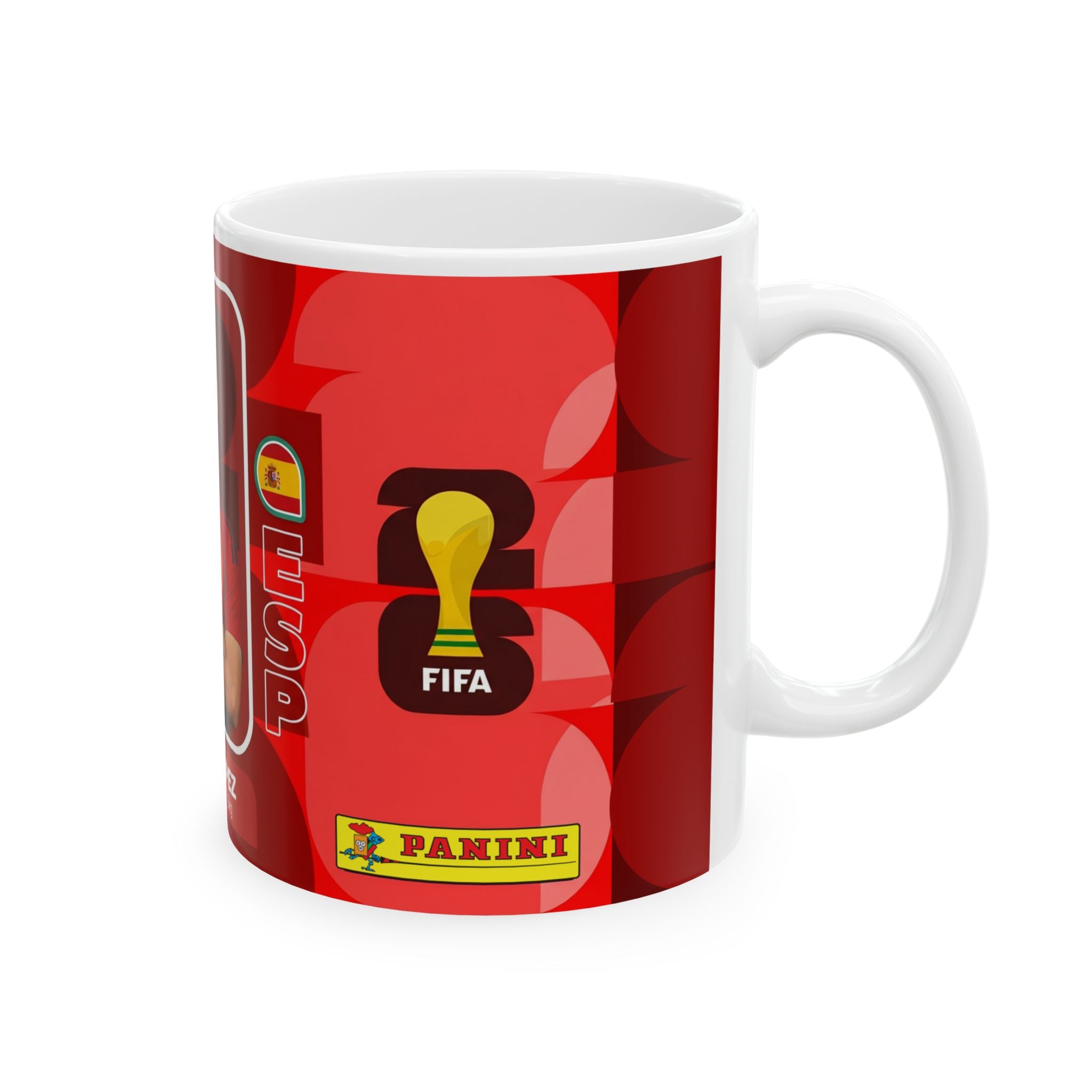 Spain Soccer Player Fermin Lopez Mug —  Ceramic Coffee Cup, World Cup 2026 Mugs