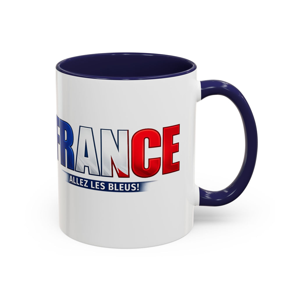 France Tricolor Logo Coffee Mug | Accent Coffee Mug 11oz 15oz, Worl Cup 2026, Gift for mom and dad