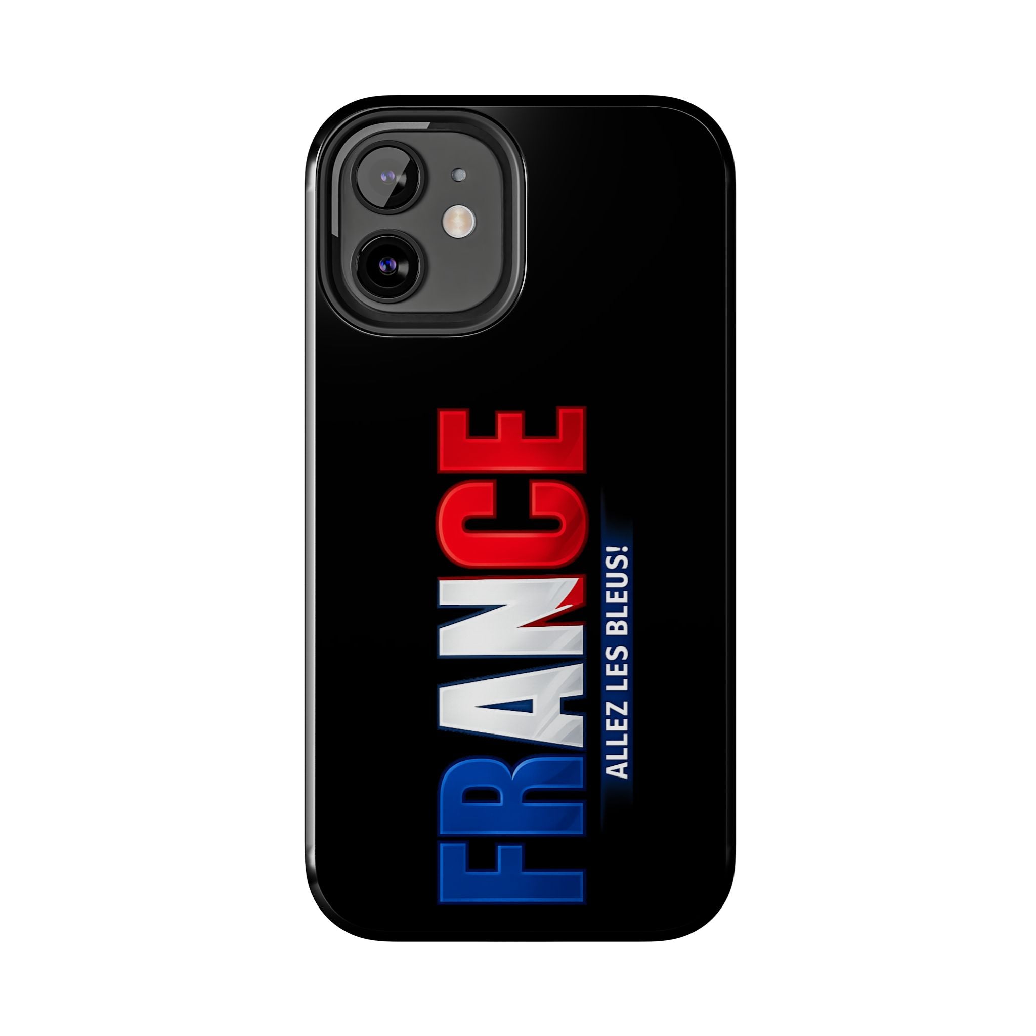 France tricolor vertical text Phone Case | Allez Les Bleus!, Cuctom Protective, Glossy Tough Cases, World Cup 2026