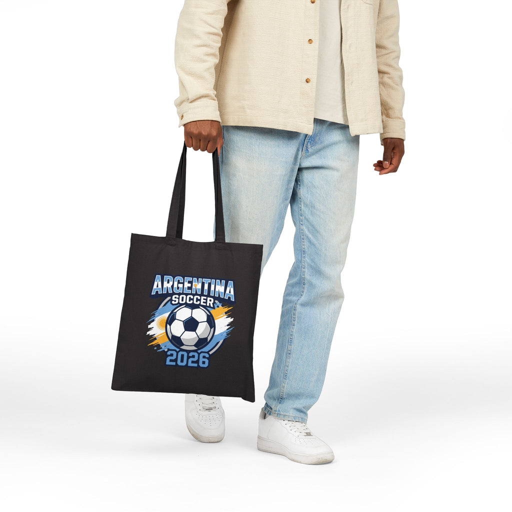 Argentina Soccer 2026 Tote Bag,  World Cup Football Design, Mother's Day Gift