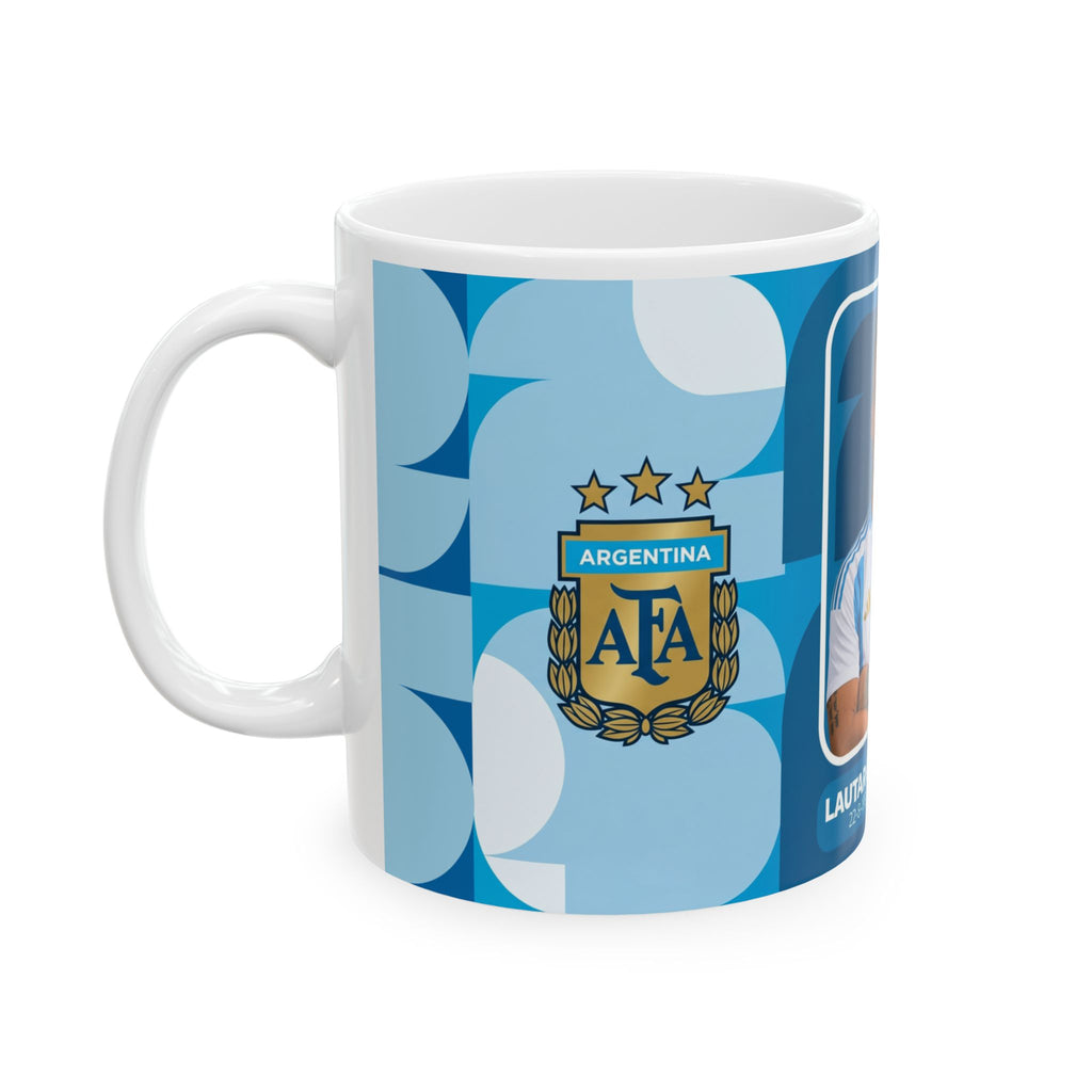 Argentina Soccer Player Lautaro Martínez Mug —  Ceramic Coffee Cup (11oz/15oz), World Cup 2026