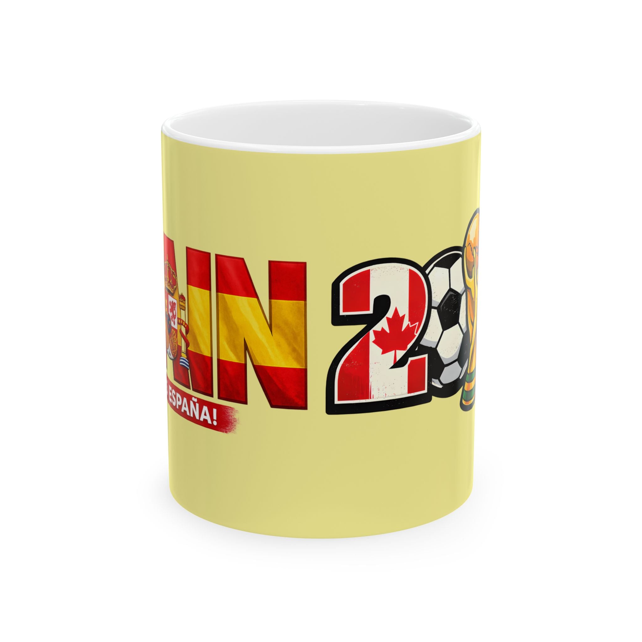 Spain World Cup 2026 Mug, Ceramic Coffee Cup, Spain Flag, Gift For Dad