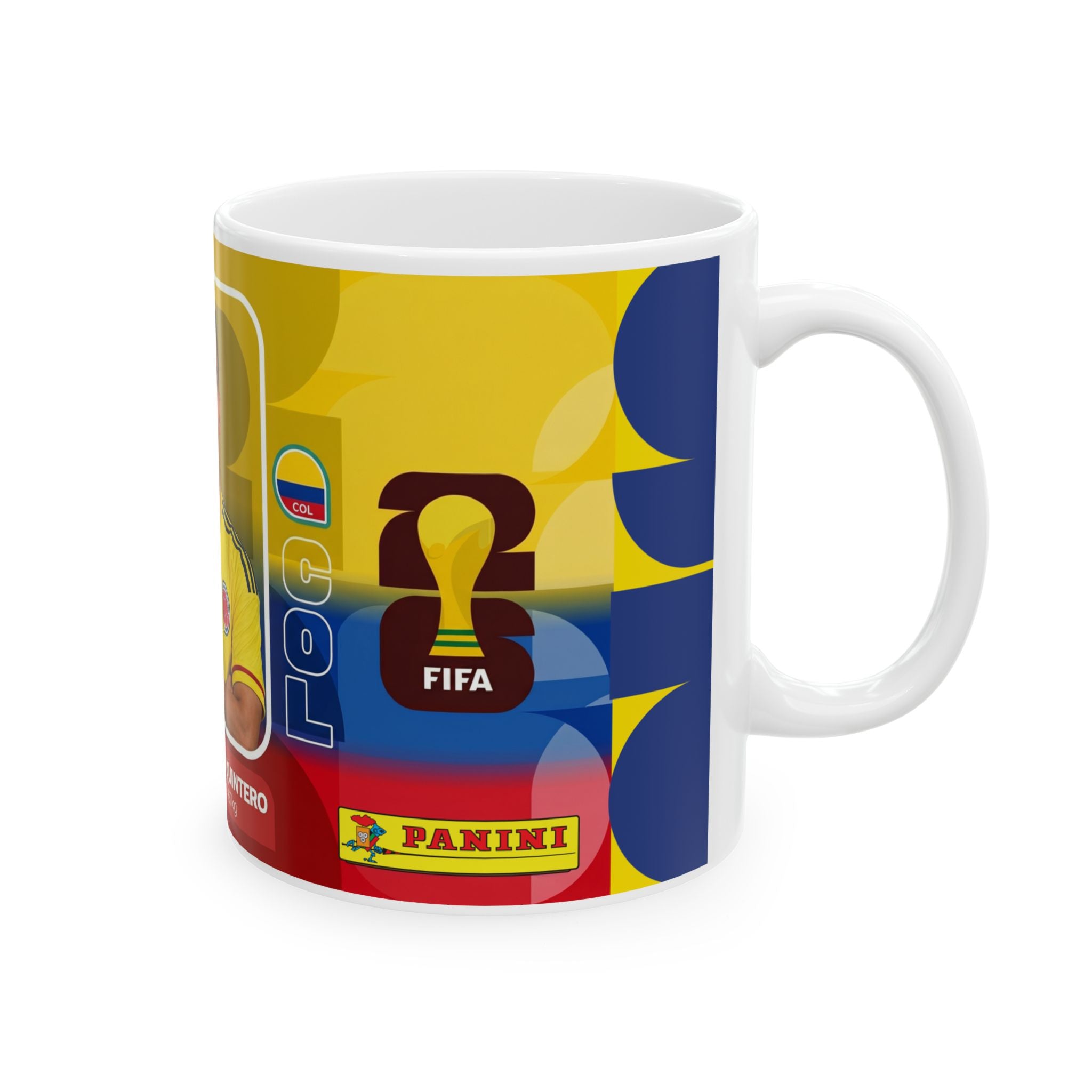 Colombian Soccer Player Juan Fernando Quintero Mug — Ceramic Coffee Cup (11oz & 15oz), World Cup 2026 Mugs
