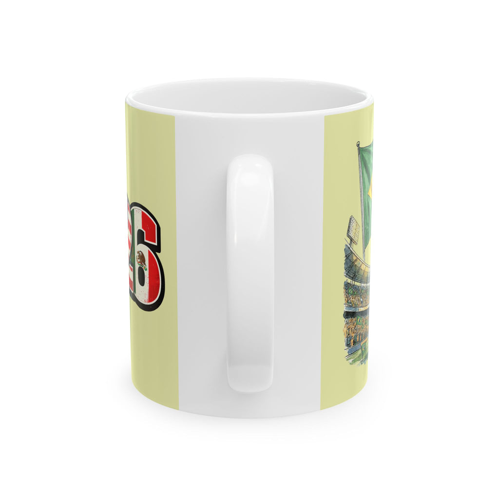 Brazil Soccer World Cup 2026, Ceramic Coffee Mug, Brazil Flag, Fan Gift
