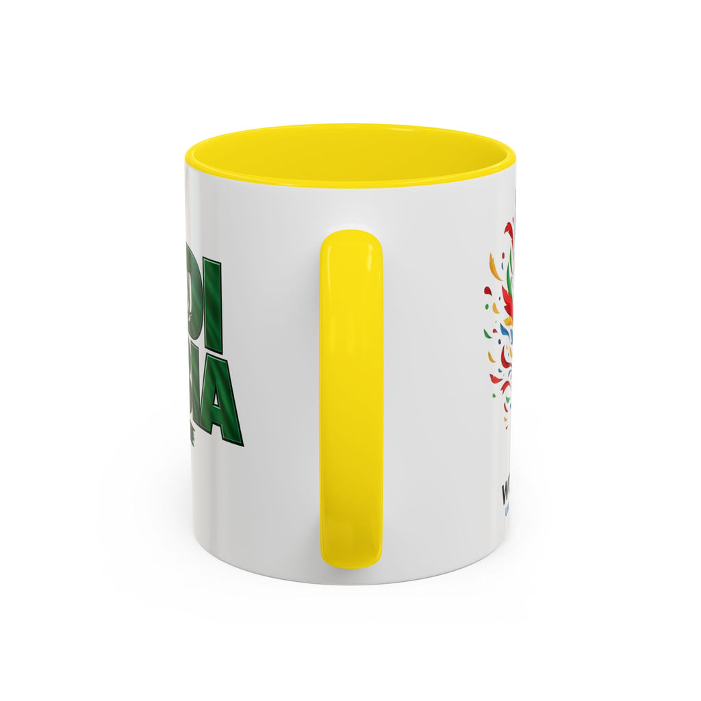 Saudi Arabia Typography Mug | Accent Coffee Mug, Green National Design, Soccer World Cup 2026, Gifts for Dad