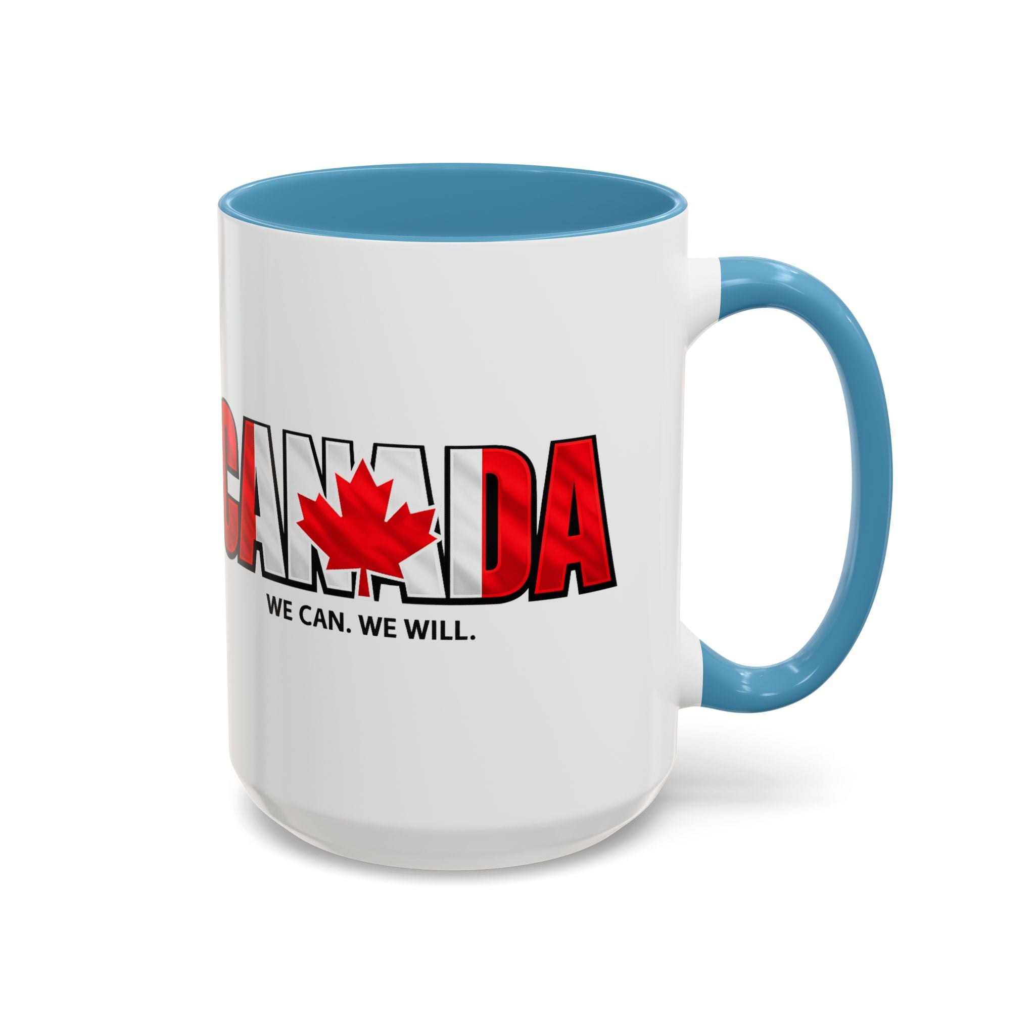 Canada Maple Leaf Text Coffee Mug | We Can. We Will. World Cup 2026, Canada Flag, Gift for Dad