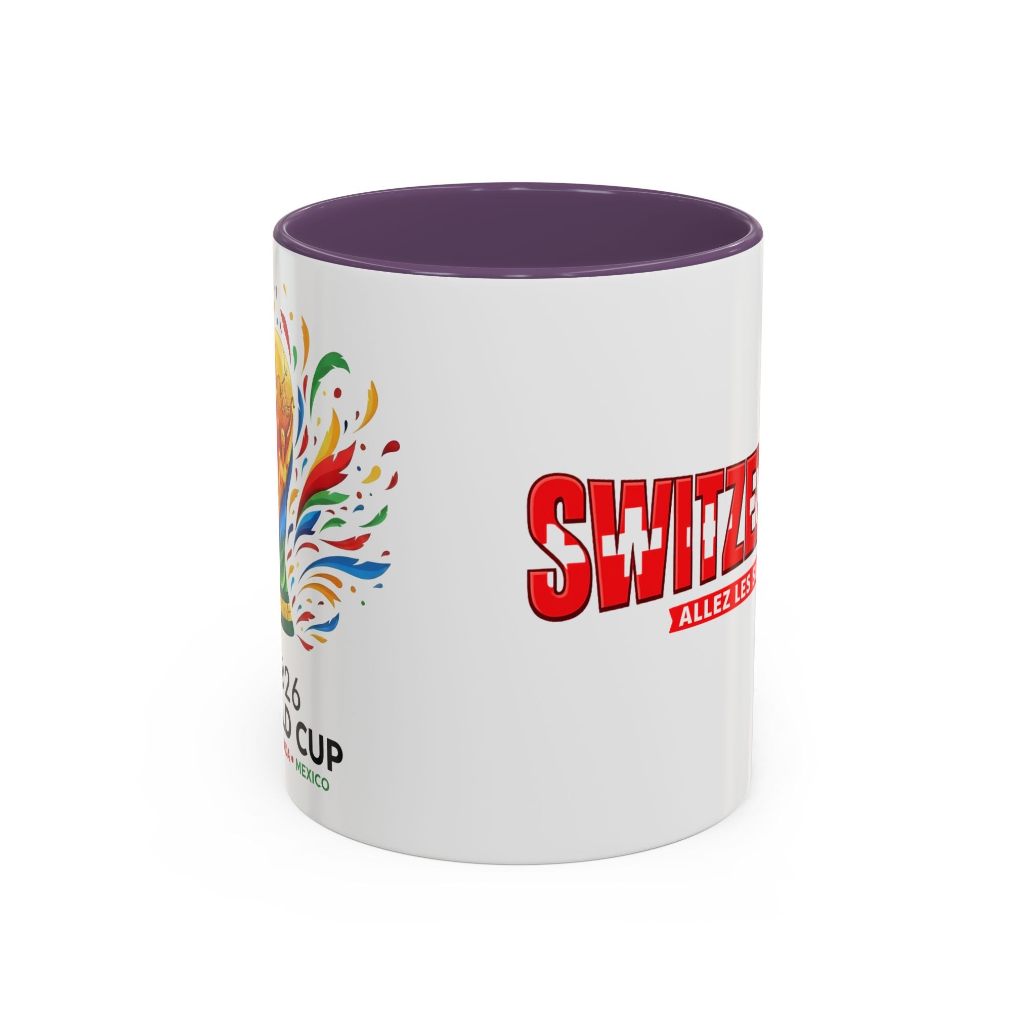 Switzerland Soccer Typography Mug | Accent Coffee Mug 11oz 15oz, Soccer World Cup 2026, Gift for Dad