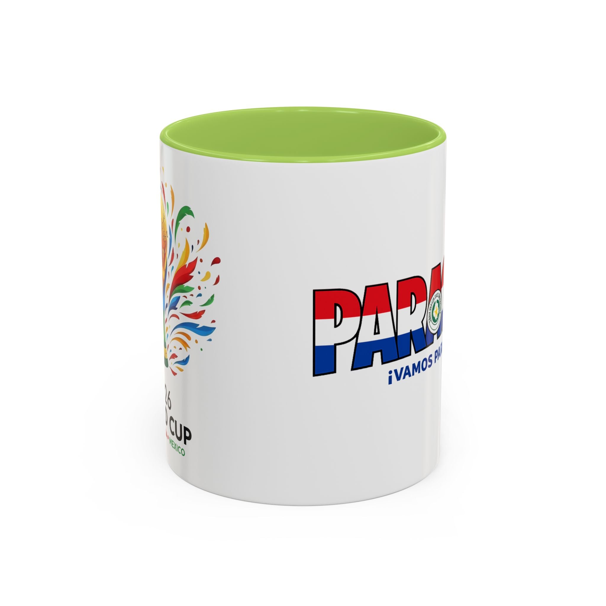 Paraguay Vamos Paraguay Mug | Accent Coffee Mug 11oz or 15oz, Soccer World Cup 2026, Gifts for Dad