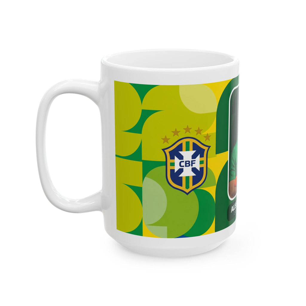 Brazil Soccer Player Alisson Becker Ceramic Mug – Coffee Cup 11oz/15oz, World Cup 2026 Mugs