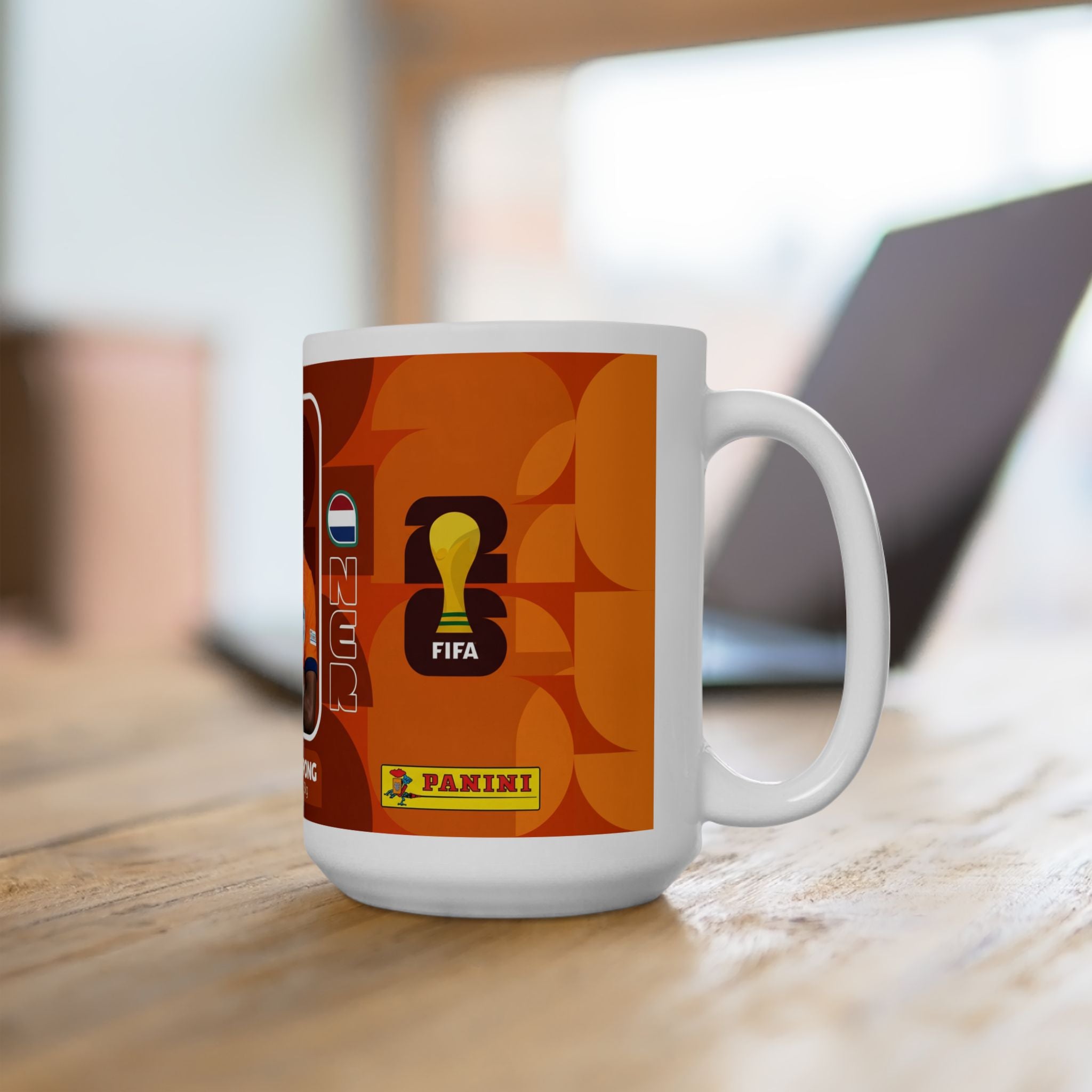 Netherlands Soccer Player Jeremie Frimpong Mug — Ceramic Coffee Cup (11oz/15oz), World Cup 2026 Mugs