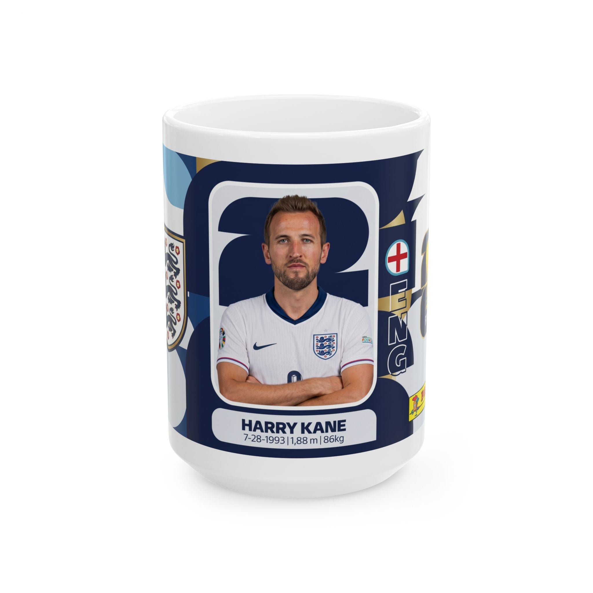 Harry Kayne England Soccer Ceramic Cup — England Football Team Collectible (11oz, 15oz), World Cup 2026 Mugs