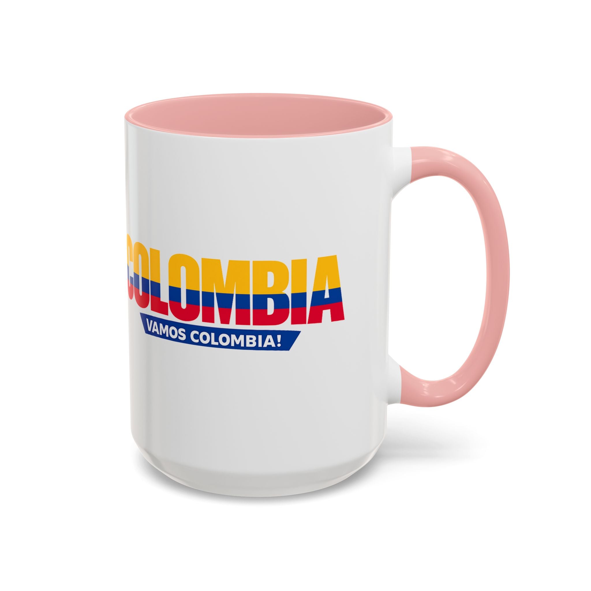 Colombia Vamos Colombia! Accent Coffee Mug | 11oz 15oz ceramic World Cup 2026, Soccer Gift