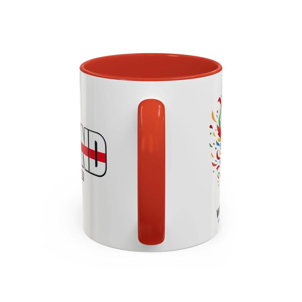 England Flag Typography Accent Coffee Mug | Come On England, World Cup 2026, Gift for Dad