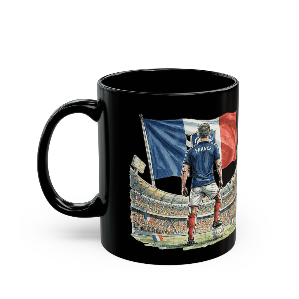 France Soccer World Cup 2026 Mug | Black Ceramic Coffee Cup, Gift For Dad