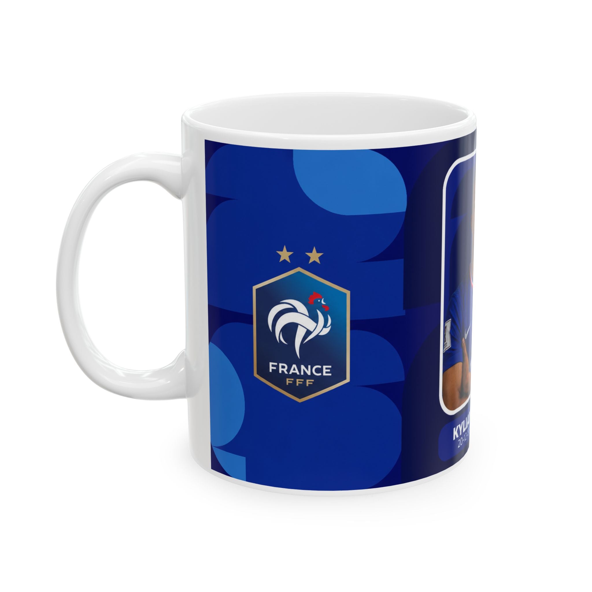 Kylian Mbappé France Football Mug –  Ceramic Coffee Cup (11oz/15oz), World Cup 2026 Mugs