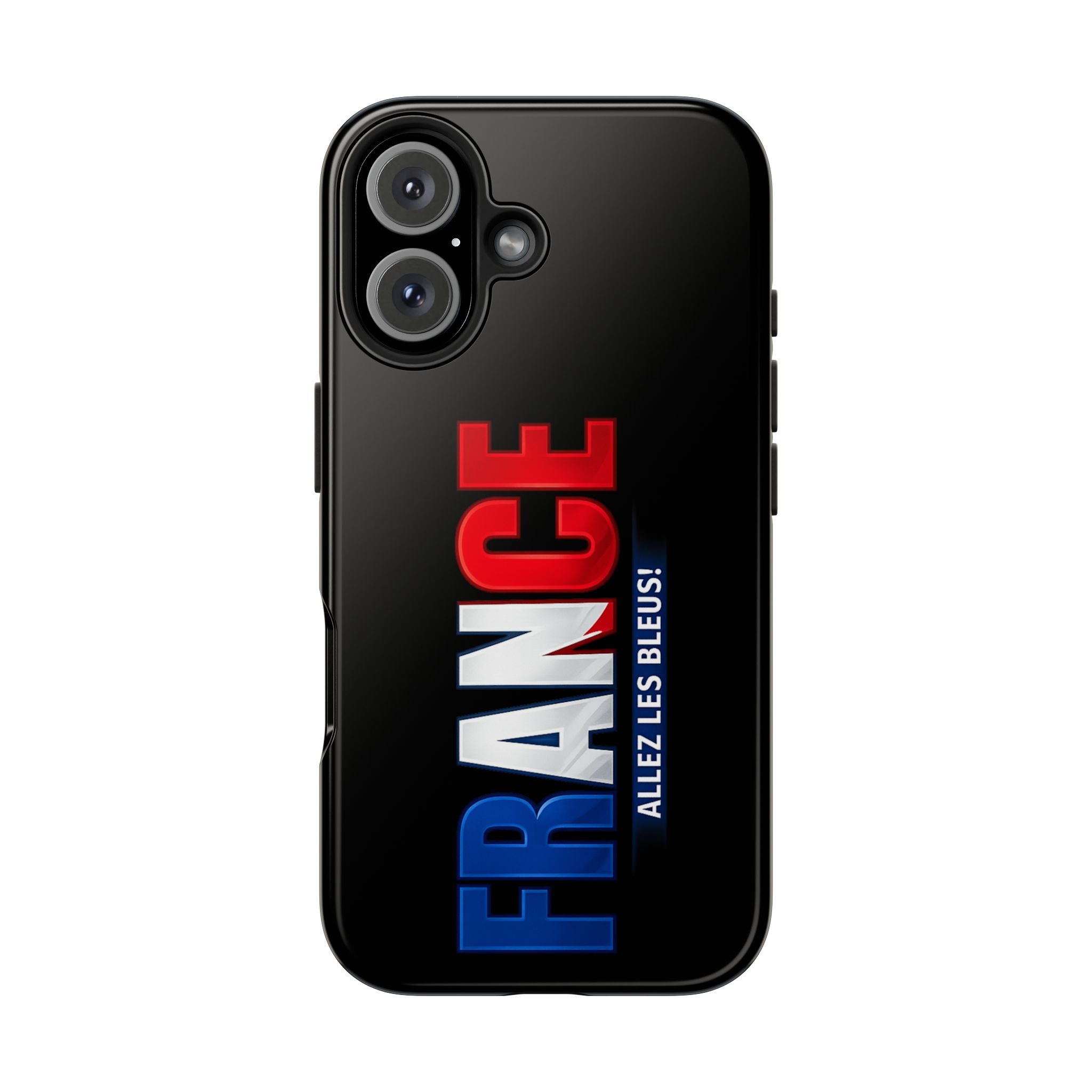 France tricolor vertical text Phone Case | Allez Les Bleus!, Cuctom Protective, Glossy Tough Cases, World Cup 2026