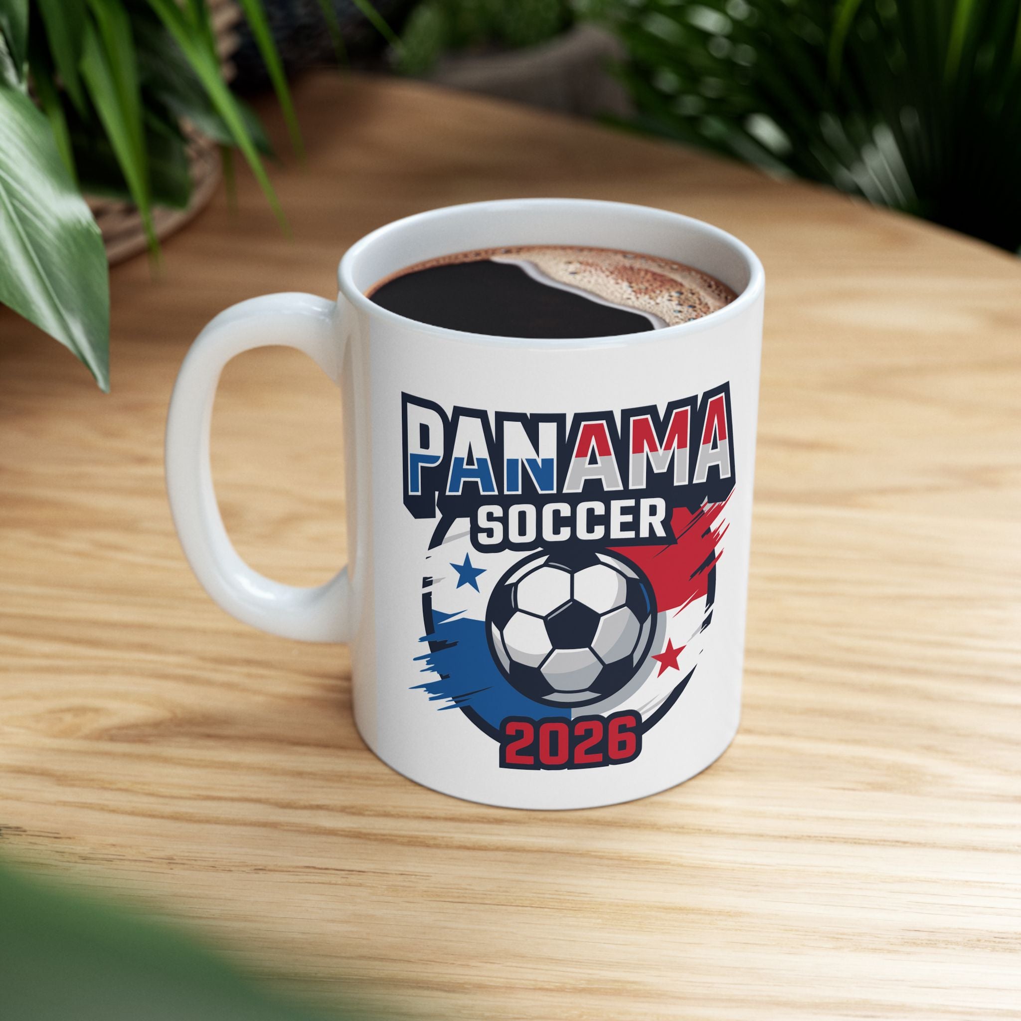 Panama Soccer Mug | Soccer Ball, World Cup 2026 Coffee Mugs, Ceramic Mug, Gift For Dad