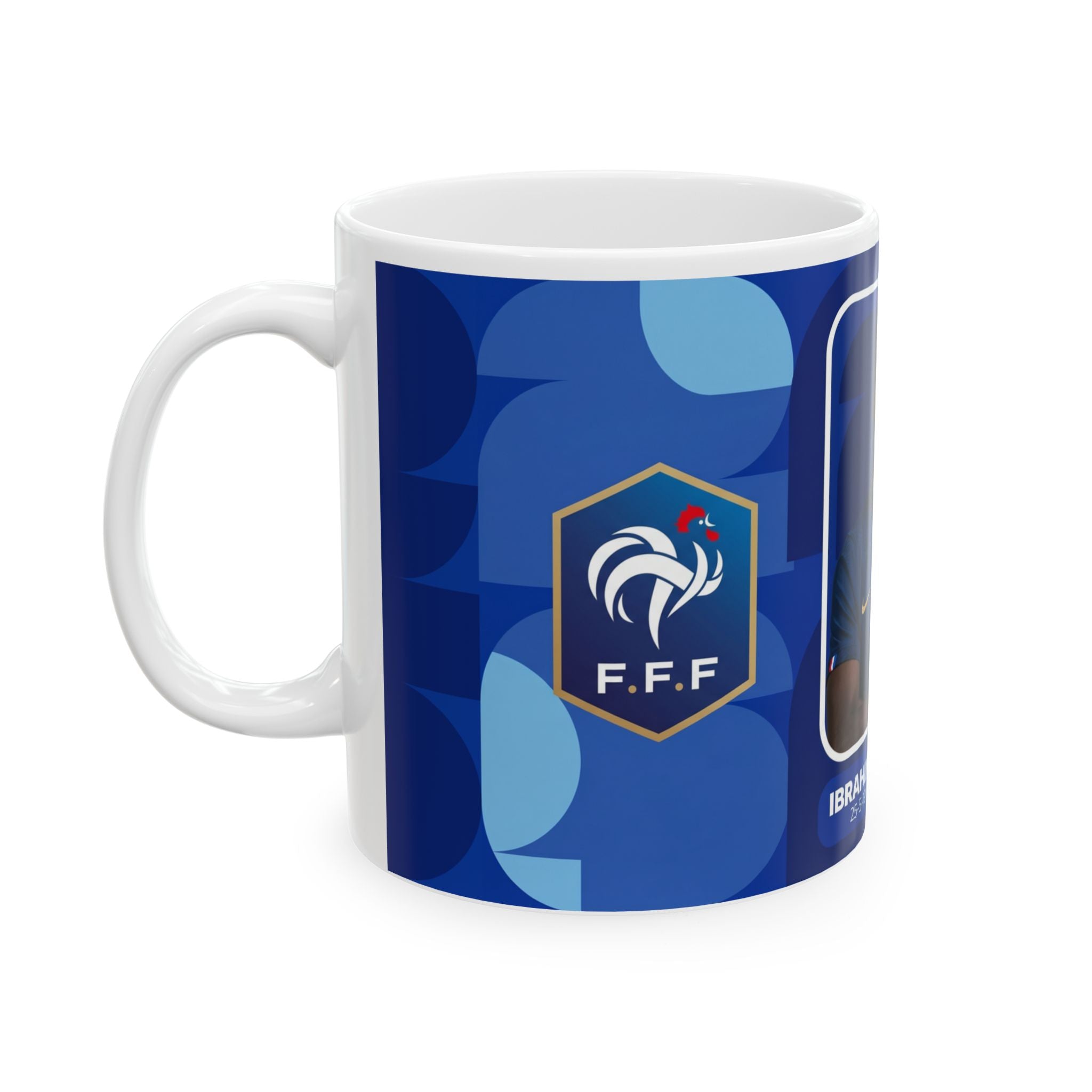 France Soccer Player  Ibrahima Konaté Mug —  Ceramic Coffee Cup (11oz & 15oz), World Cup 2026 Mugs
