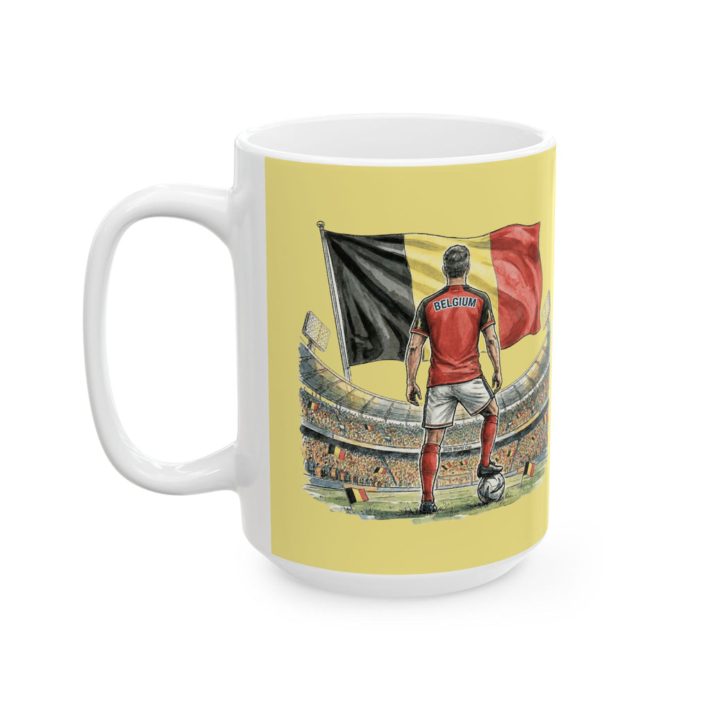 Belgium Ceramic Mug, World Cup 2026, Belgium Flag, Gift for Dad
