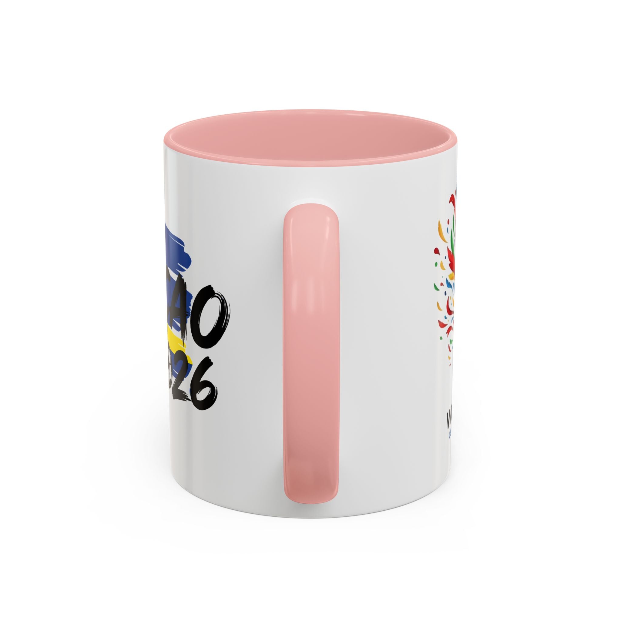 Curaçao 2026 Soccer Flag Accent Coffee Mug | 11oz 15oz,Soccer World Cup 2026, Gift For Dad