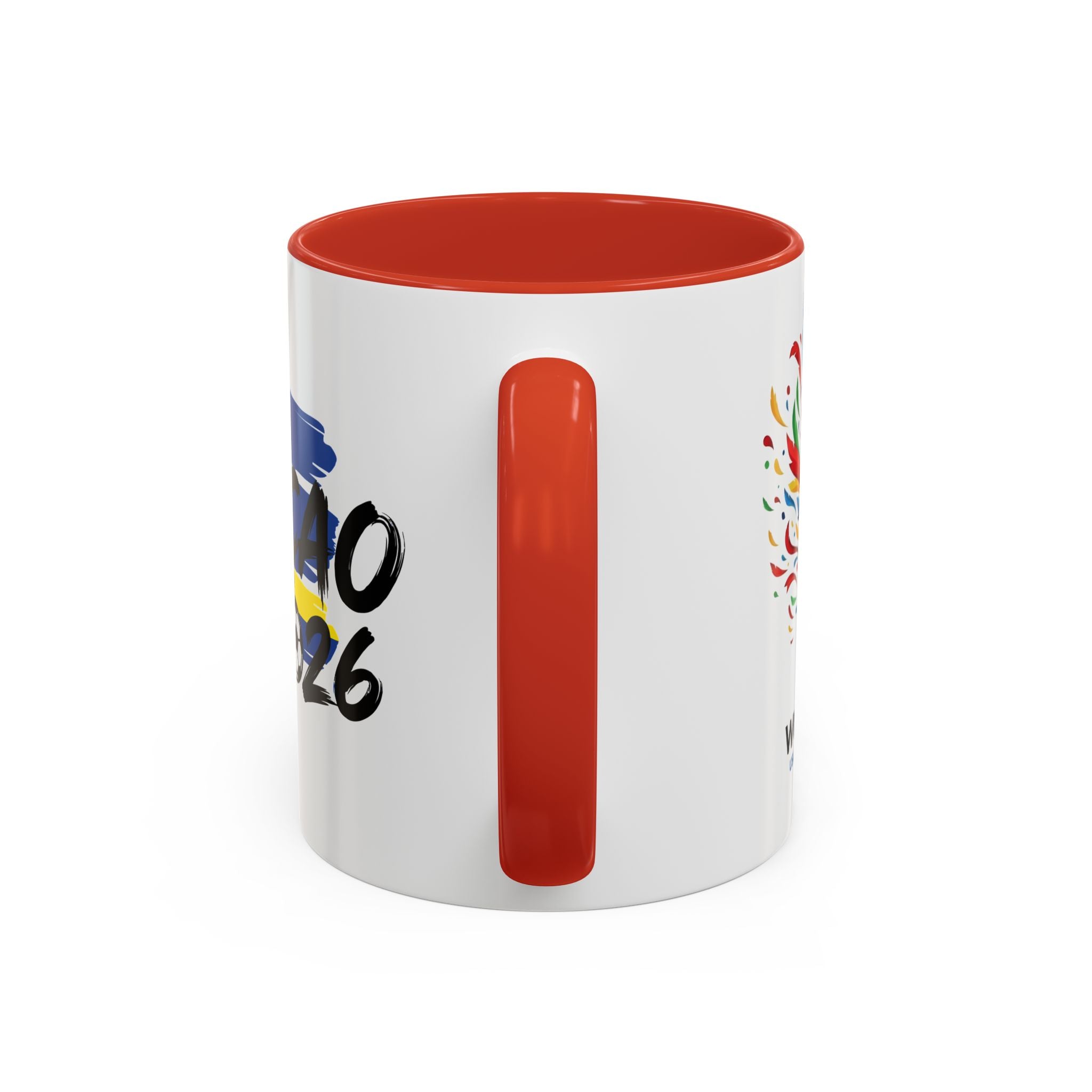 Curaçao 2026 Soccer Flag Accent Coffee Mug | 11oz 15oz,Soccer World Cup 2026, Gift For Dad