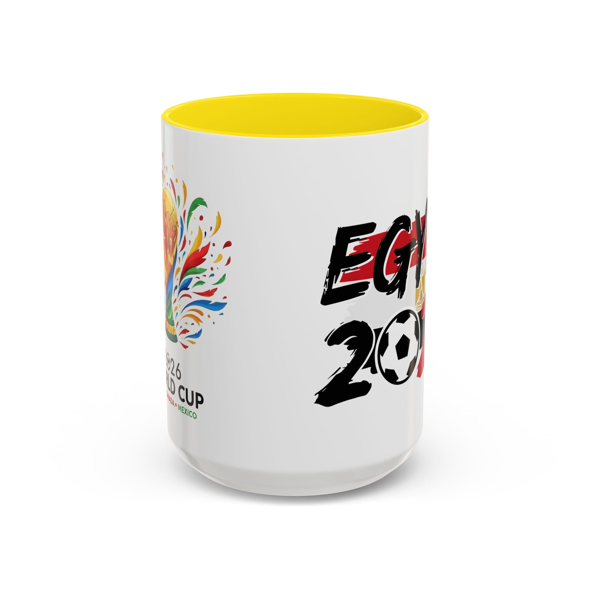 Egypt 2026 Soccer World Cup Accent Coffee Mug | Egypt 2026 Football Flag Design, Soccer World Cup 2026, Gift for Dad
