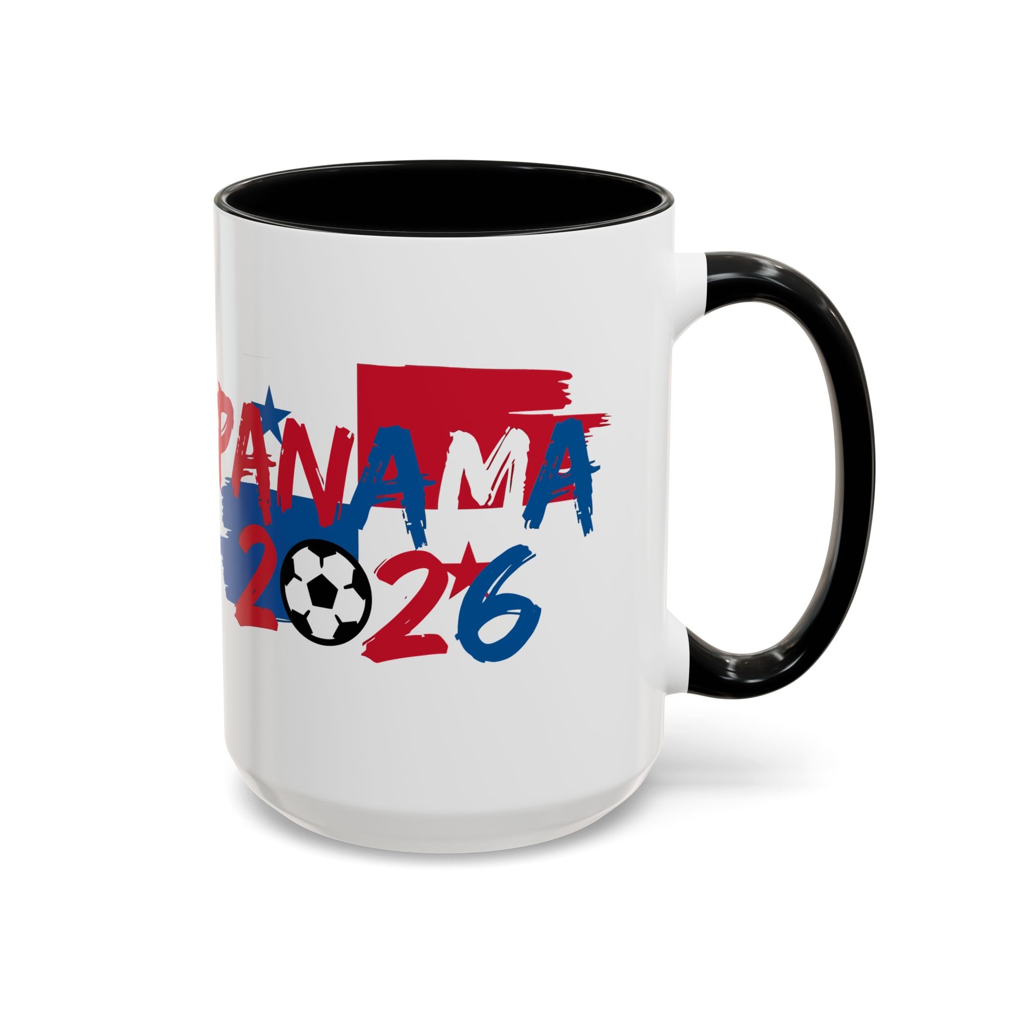 Panama 2026 Soccer Logo Accent Mug | 11oz 15oz, World Cup 2026, Gift for Dad