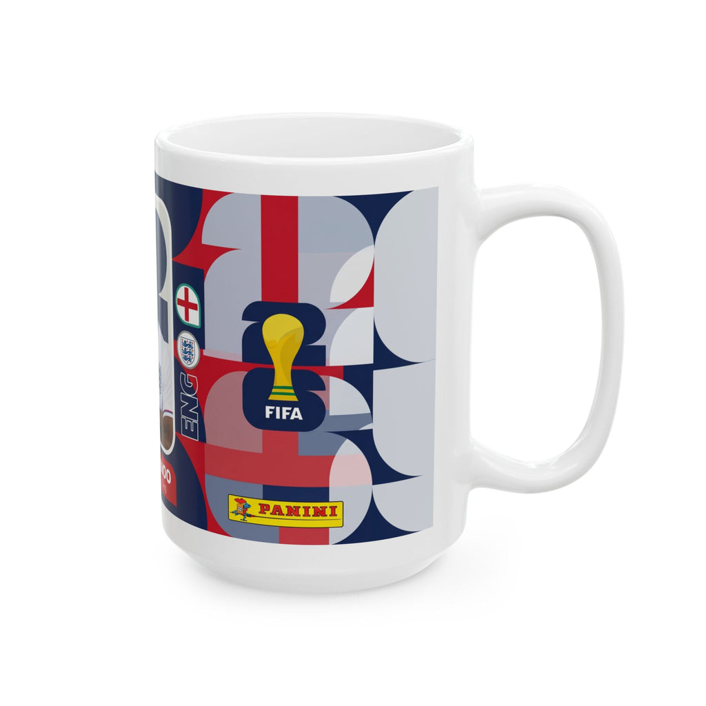 England Soccer Player KobbIe Mainoo Mug — Ceramic Coffee Cup (11oz/15oz), World Cup 2026 Mugs
