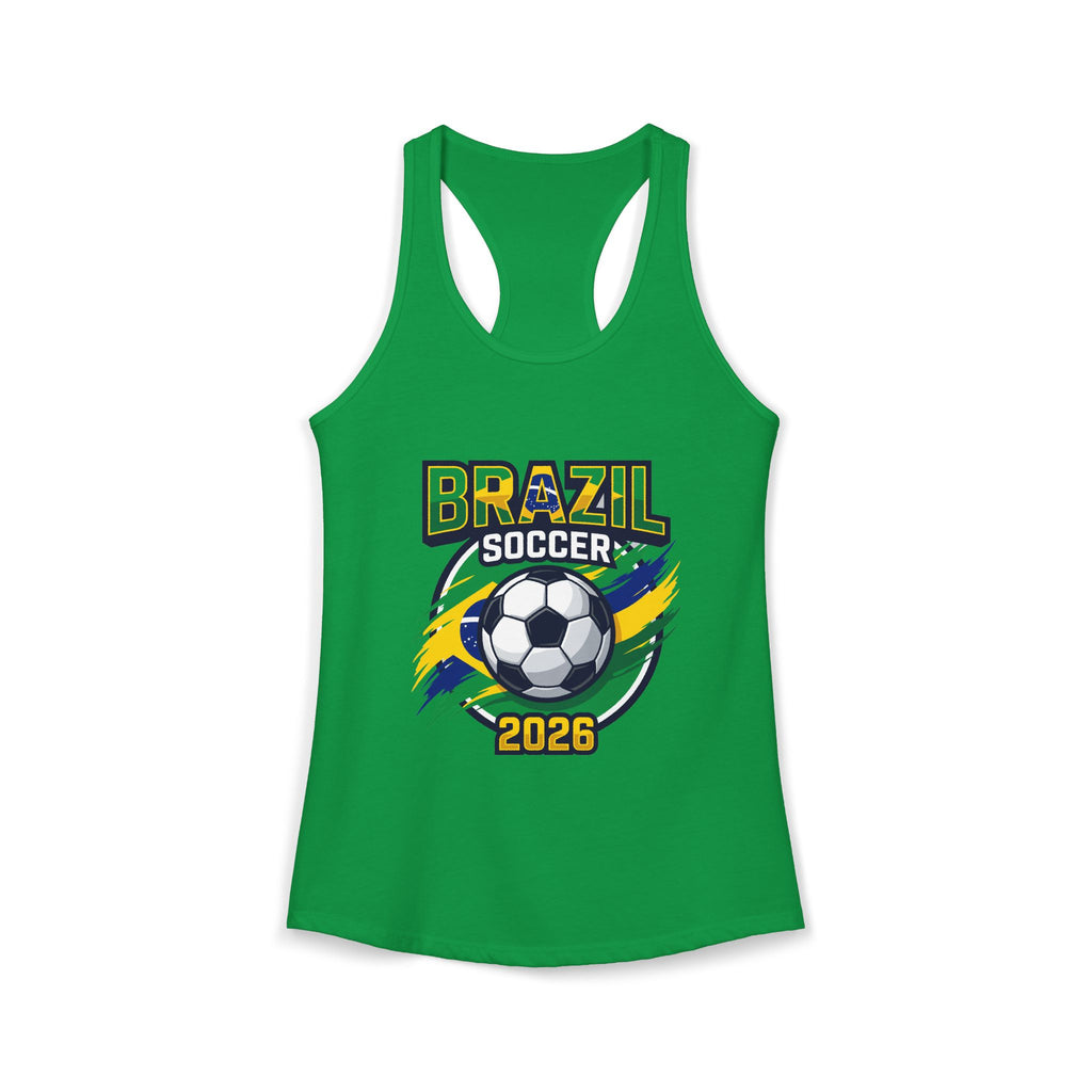 Brazil Women's Ideal Racerback Tank, Mother's Day Sale, World Cup 2026 Tank Top, Gift For Mom
