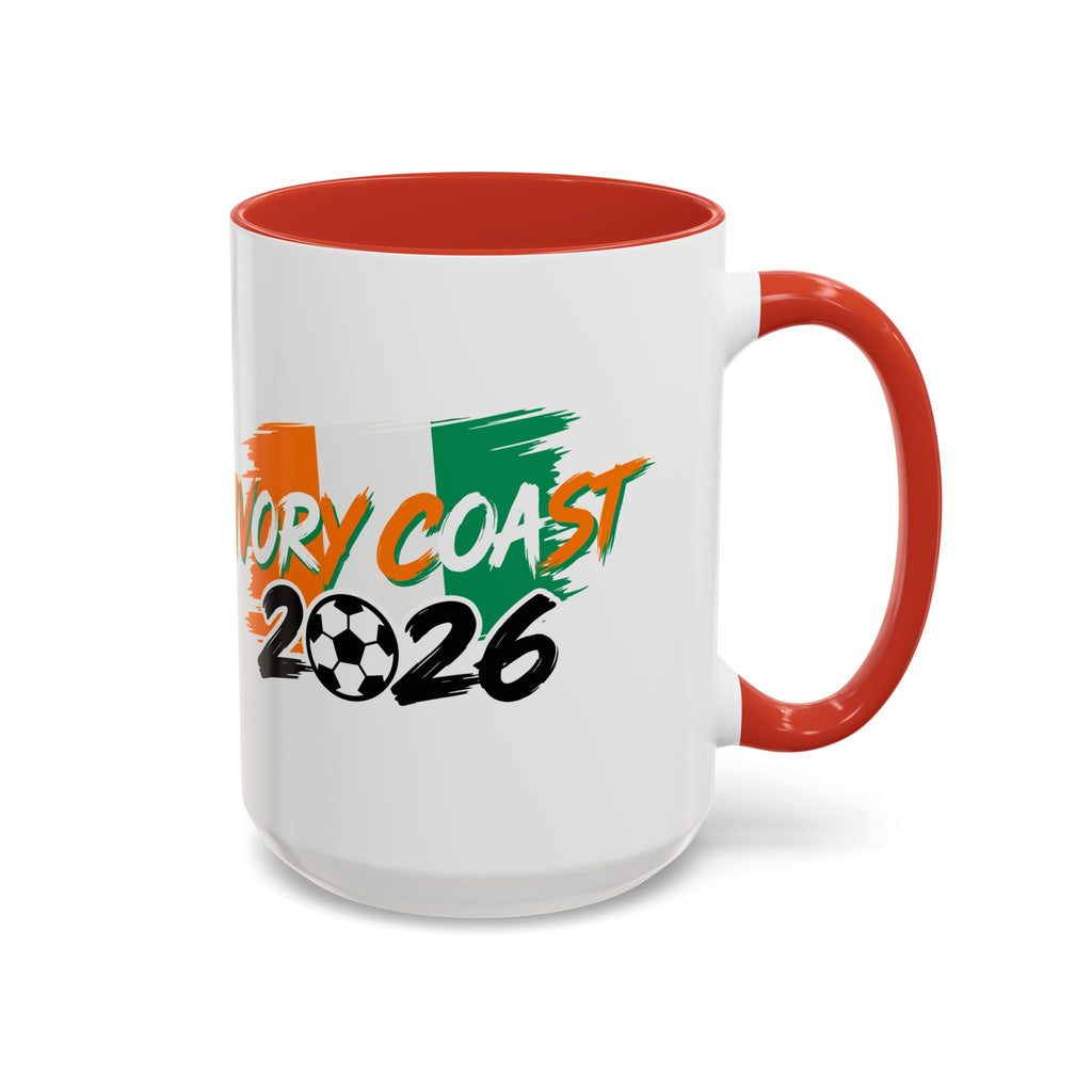 Ivory Coast 2026 Soccer Logo Mug | Accent Coffee Mug 11oz 15oz,Soccer World Cup 2026, Gifts for Dad