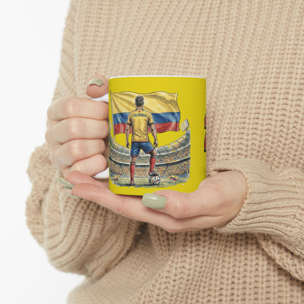 Colombia World Cup 2026 Soccer Mug, Ceramic Mug, Colombia Flag, Gift For Dad