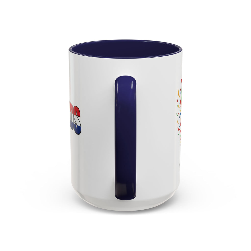 Netherlands Flag Text Coffee Mug | Accent 11oz 15oz, World Cup 2026, Gift for Dad