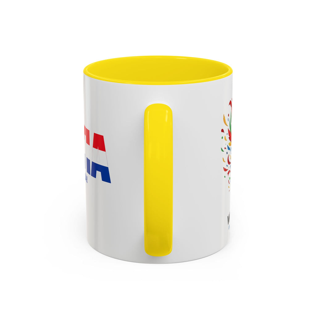 Croatia Flag Logo Accent Coffee Mug | Croatian Pride 11oz 15oz, World Cup 2026, Gifts for Dad