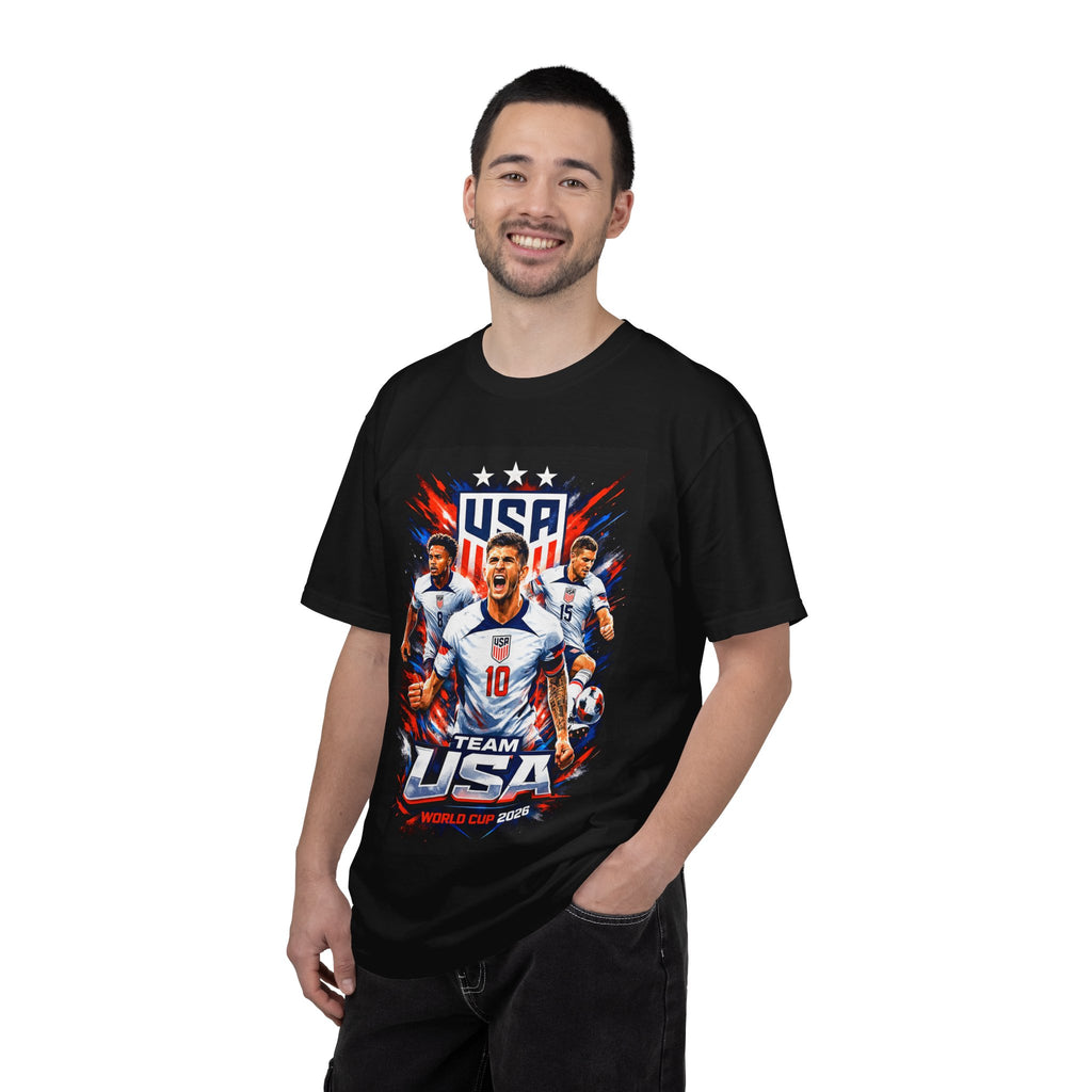 USA Soccer Players Team USA T-Shirt | 2026 World Cup Back Trophy Design, USA Flag, Gift for him, Collectible
