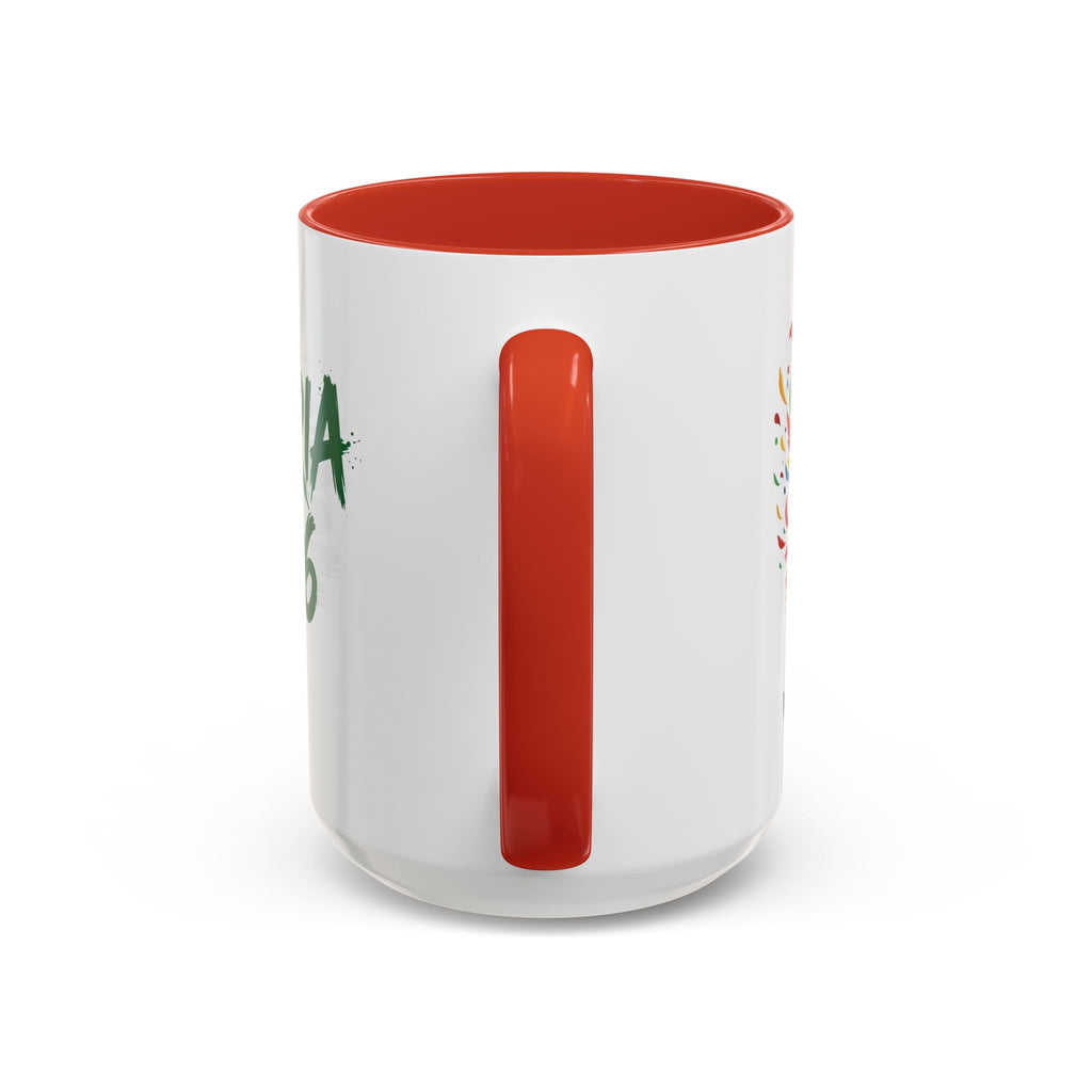 Algeria 2026 Soccer Logo Accent Coffee Mug | 11oz 15oz, Soccer World Cup 2026, Gifts for Dad